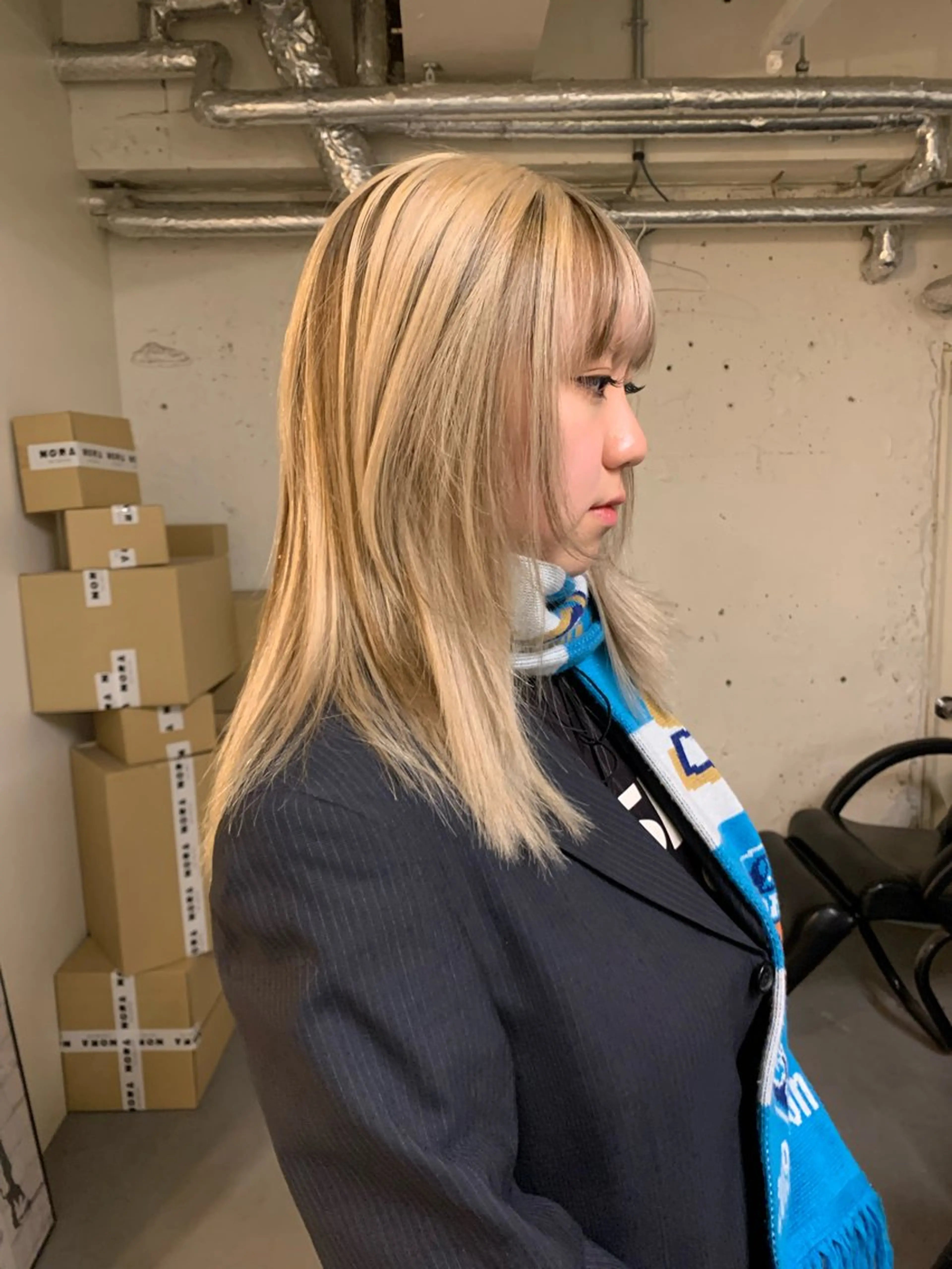 ロング カラー ハッシュカット/ MAYAのヘアスタイル