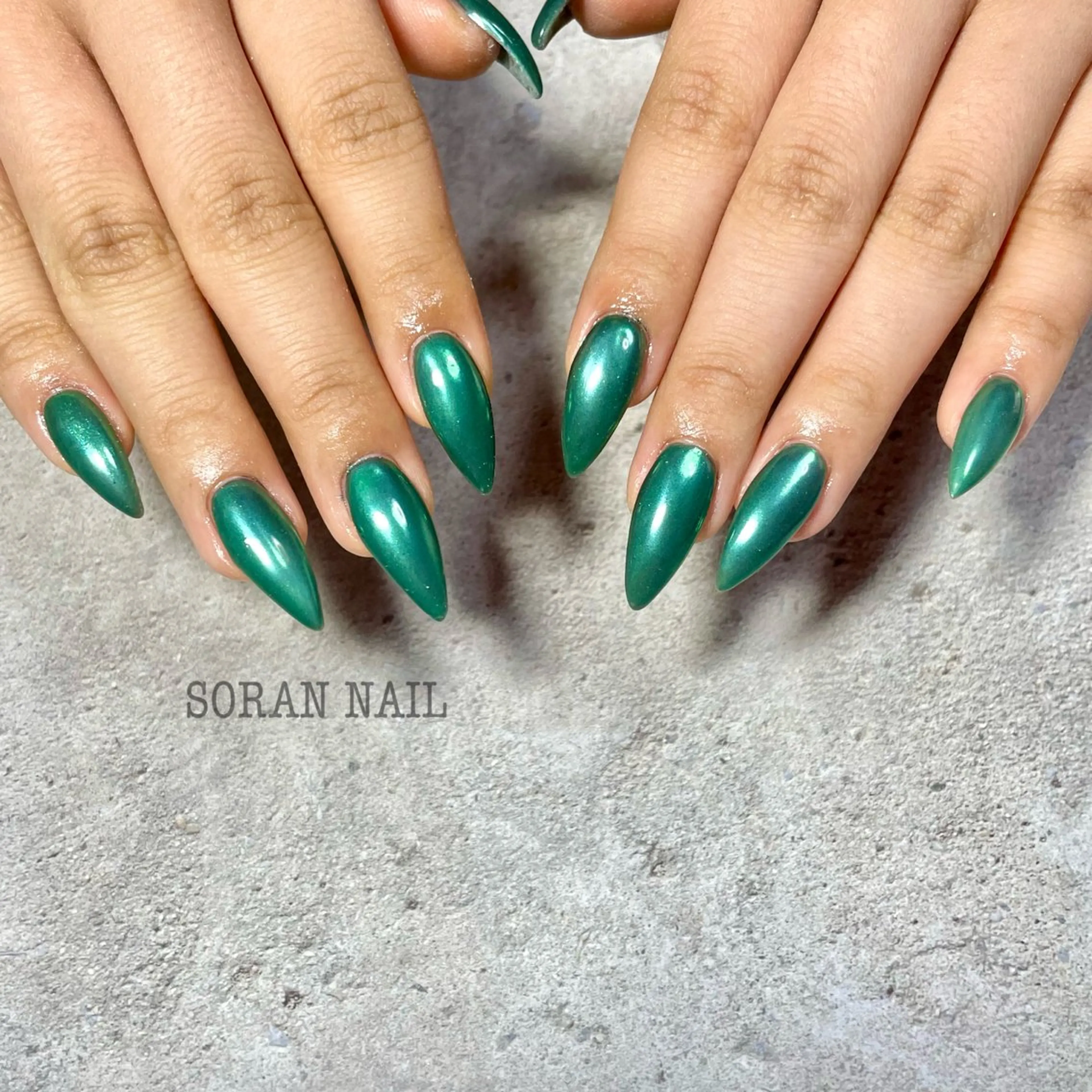 ネイル ミラーネイル ハンドネイル soran nailのネイルデザイン