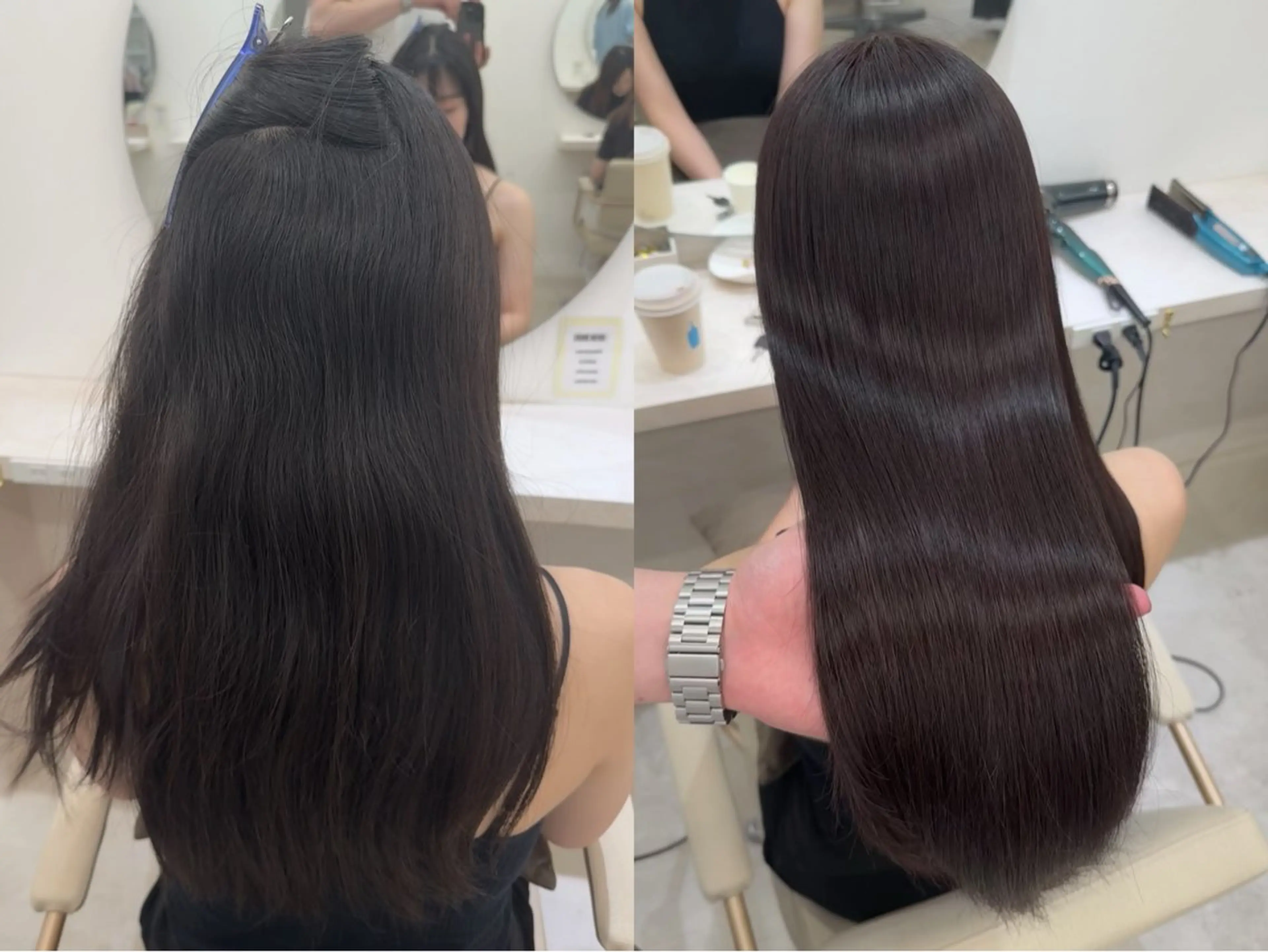 ロング カット ヘアカラー 縮毛矯正 トリートメント 髪質改善×縮毛矯正 Core 片山健太のヘアスタイル