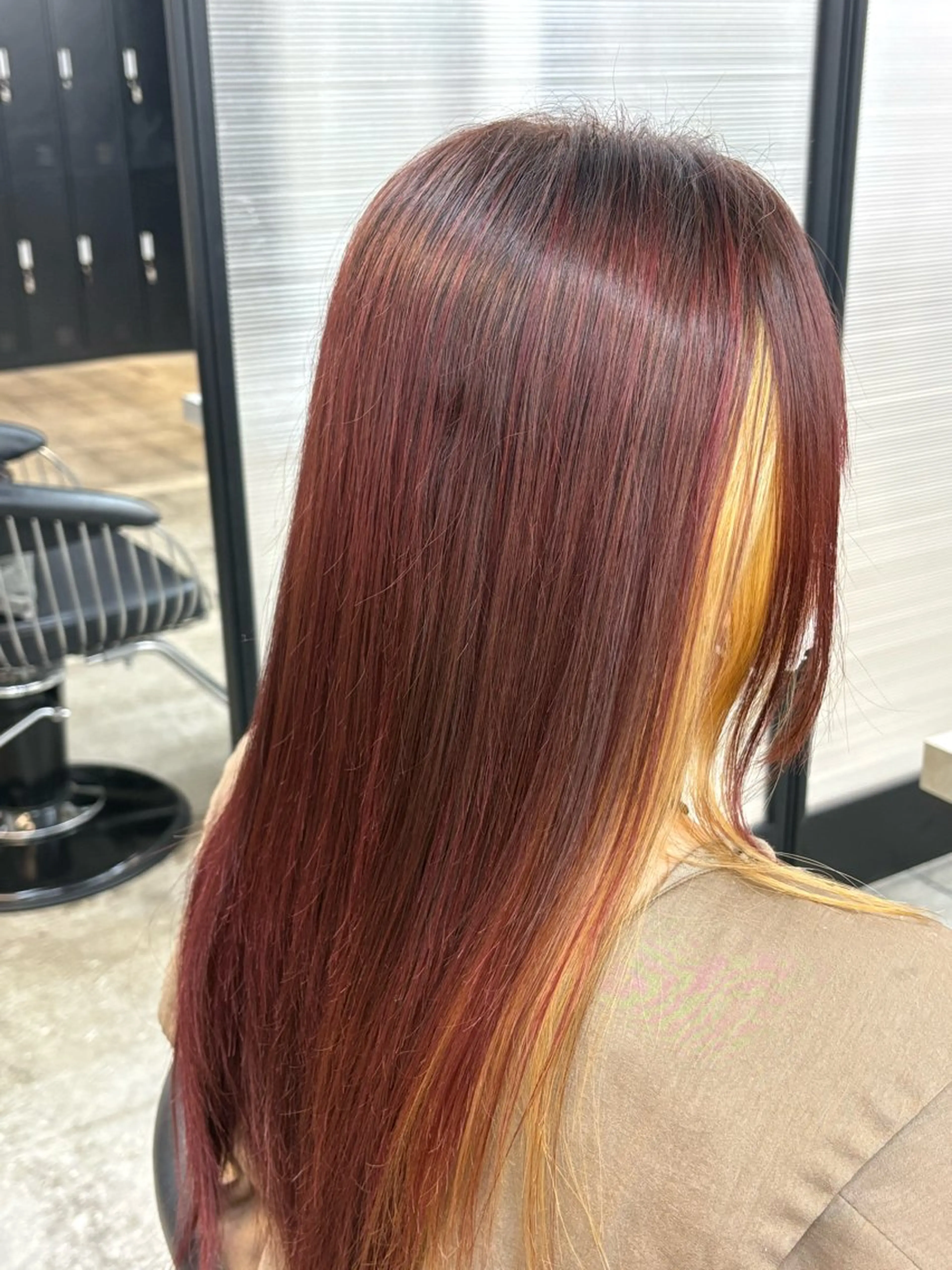 カラー 縮毛矯正/ 豊島怜のヘアスタイル