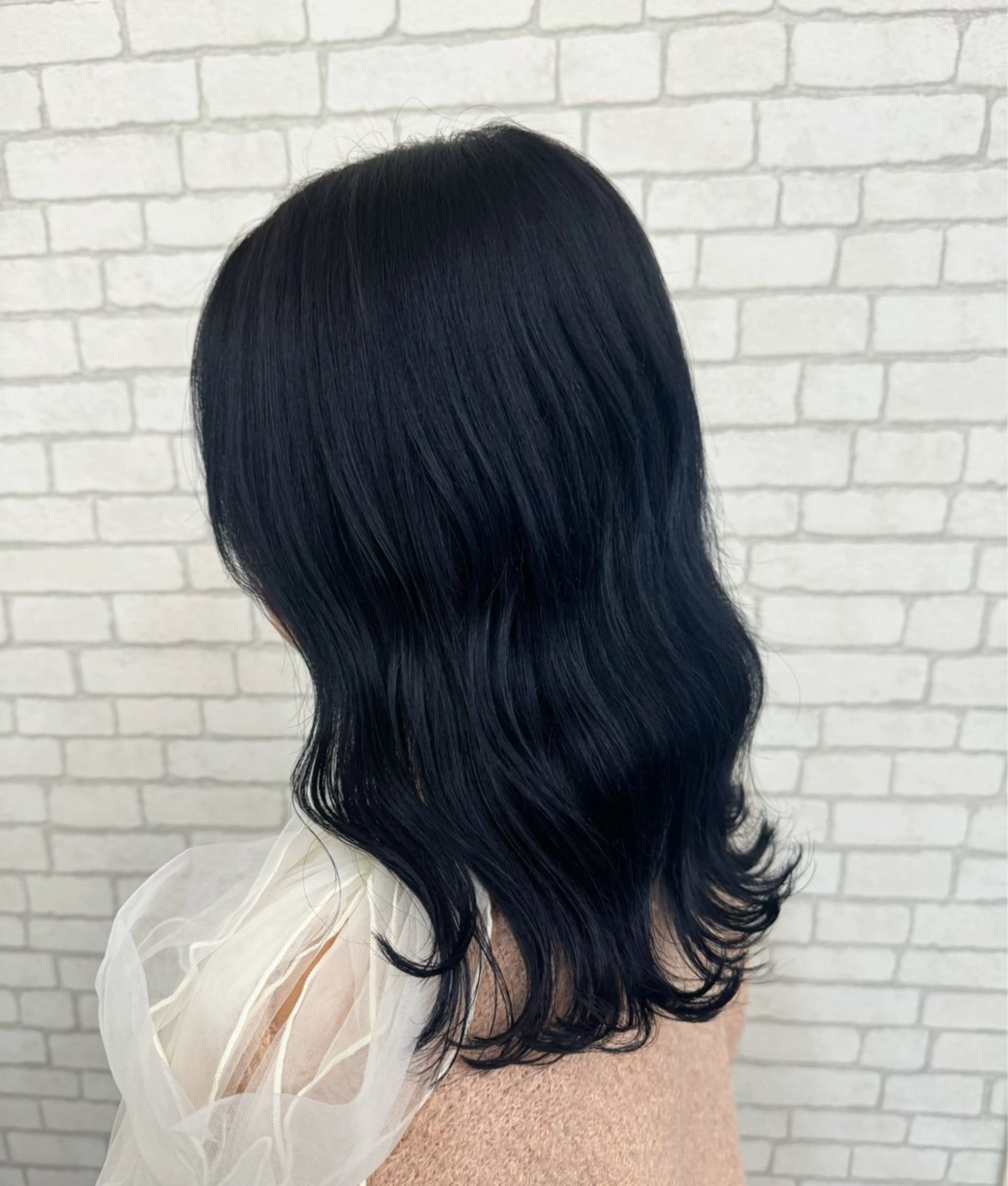 ミディアム ヘアカラー r i n k aのヘアスタイル
