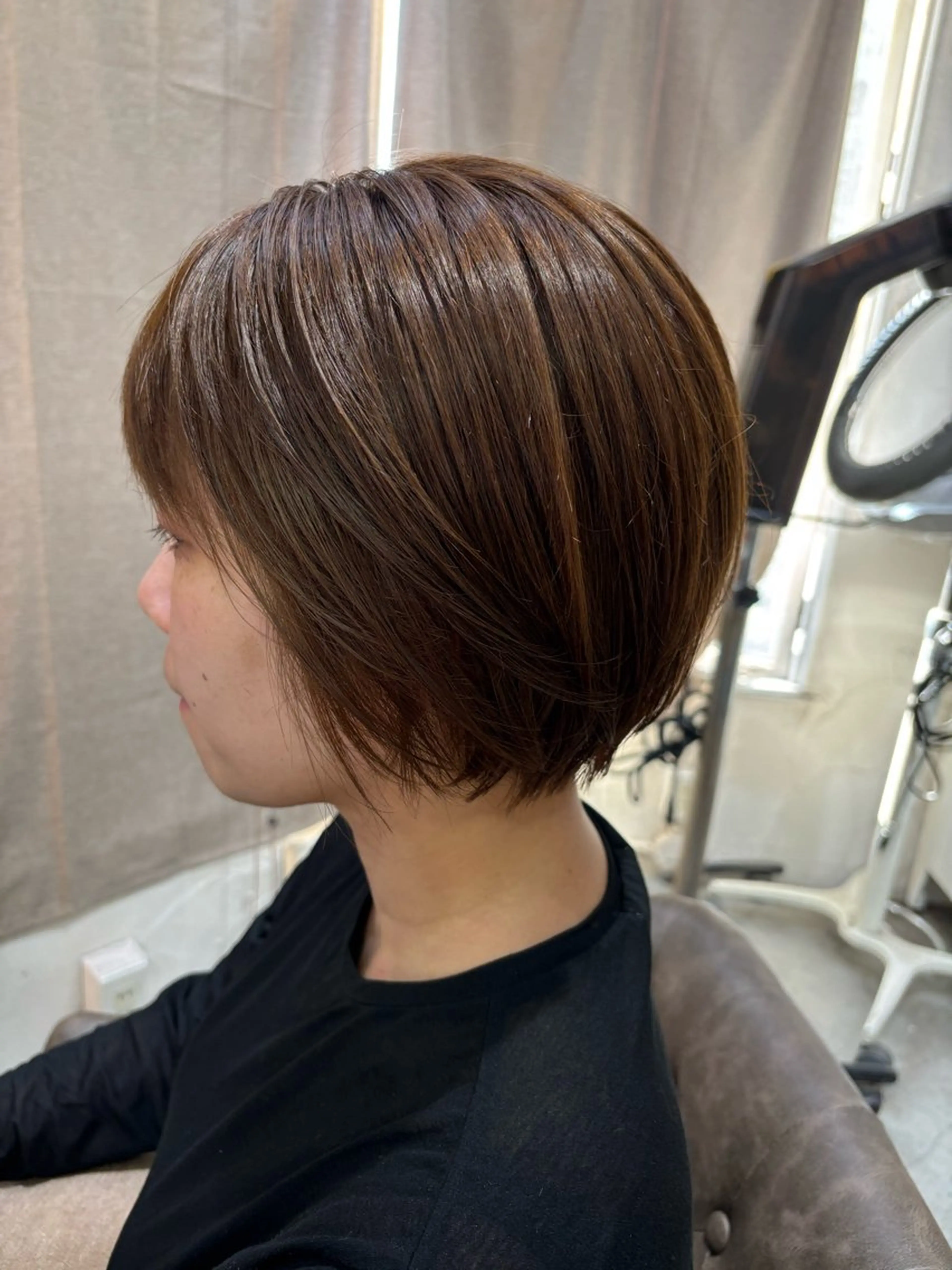 ショート カラー トリートメント ショート・パーマ・デ ザインカラー/むつみのヘアスタイル