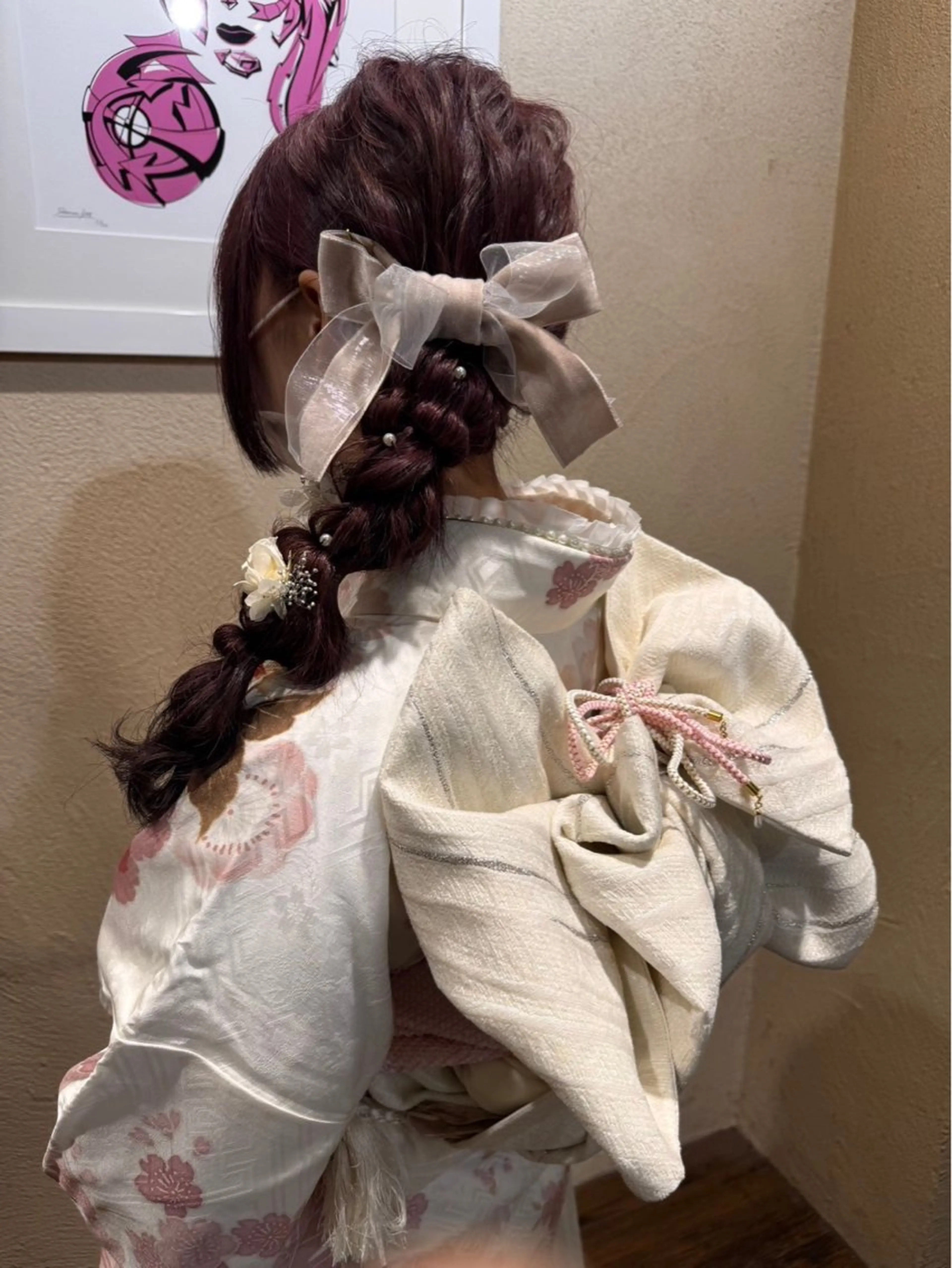 ヘアアレンジ ヘアセット 髪質改善/ボブ/暖色 /𝙨𝙤𝙧𝙖のヘアスタイル