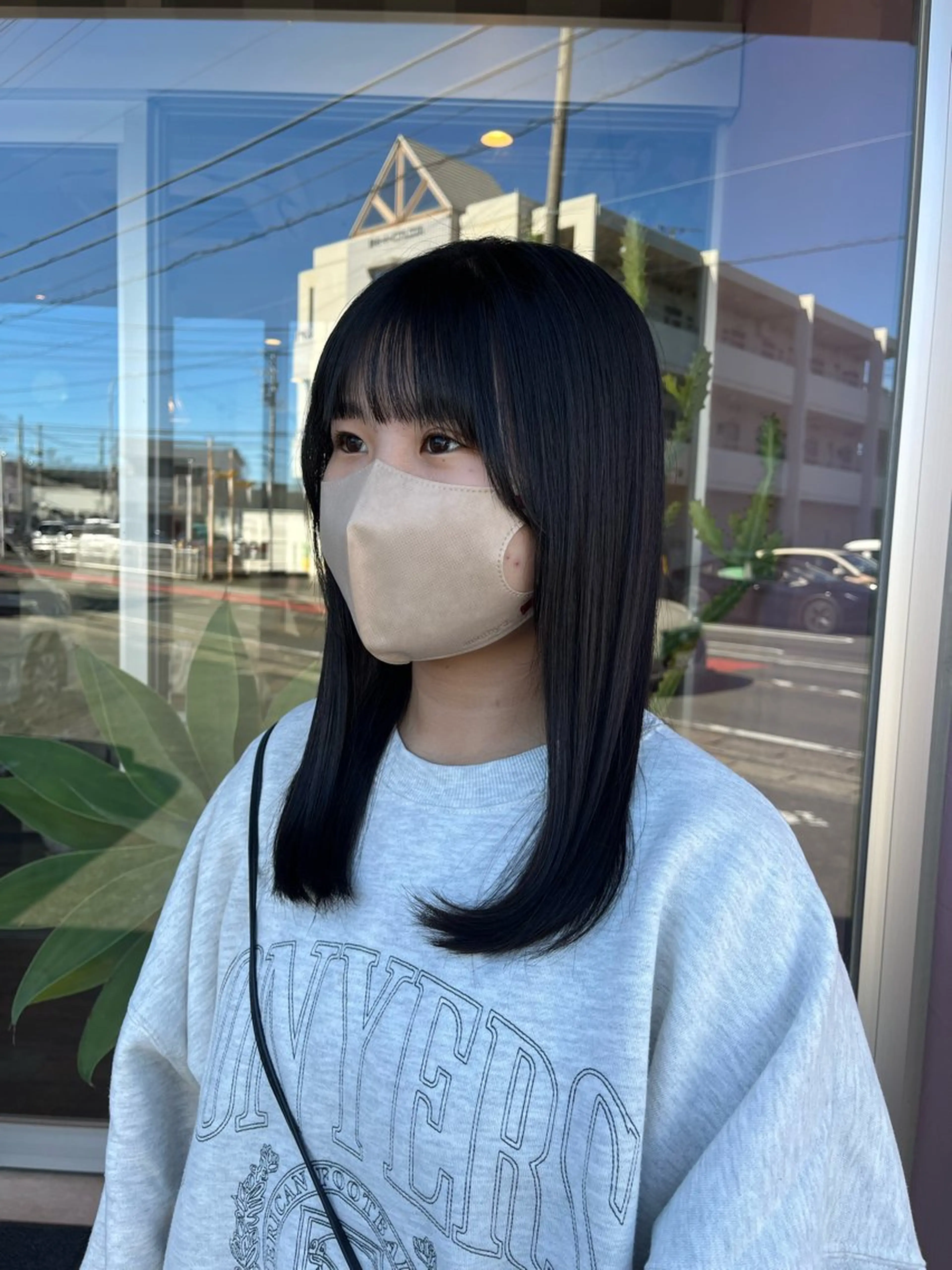 ロング 縮毛矯正 フルールドソレイユ所属・♡ナナコ♡ レイヤー/艶髪のヘアスタイル