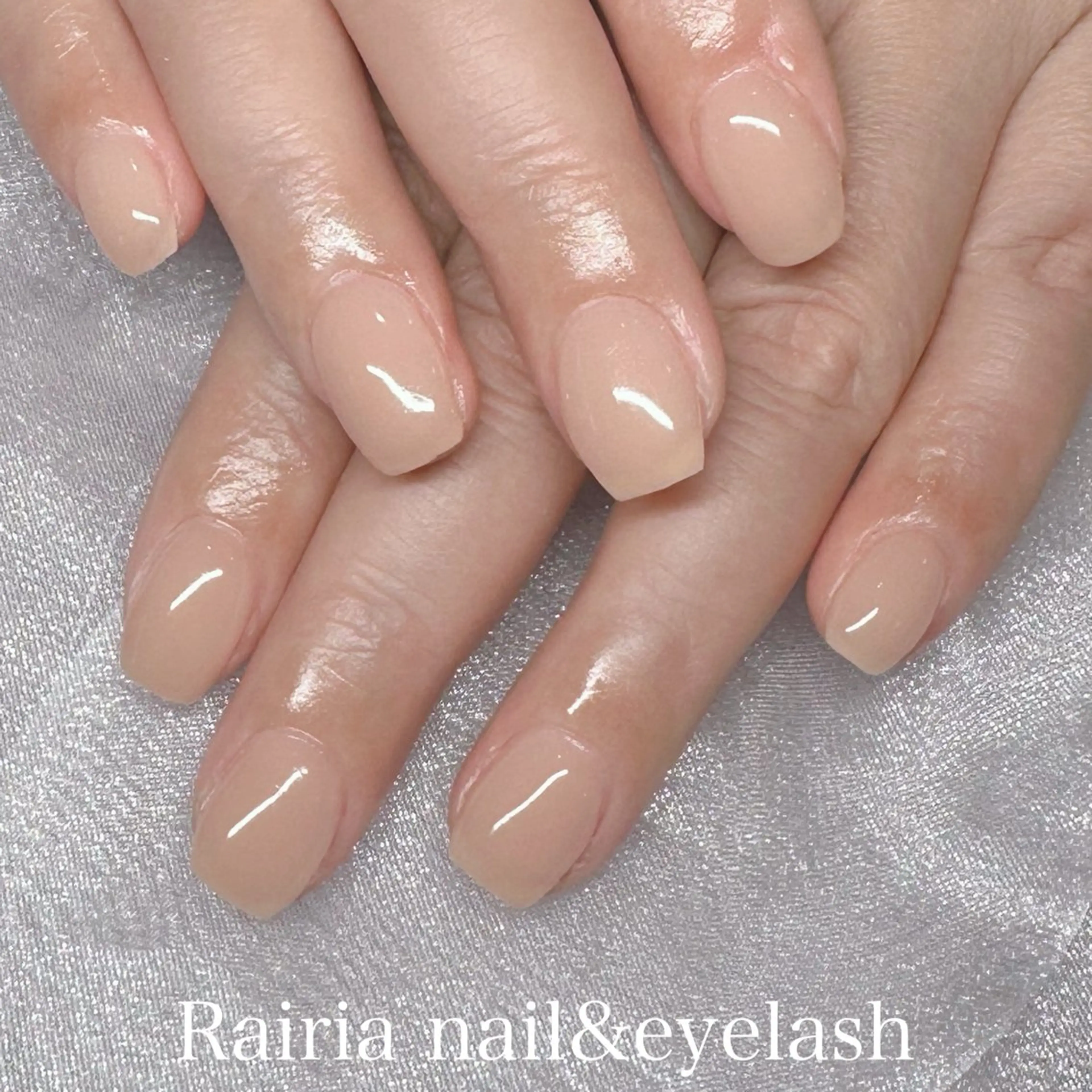 ネイル ジェルネイル ワンカラーネイル パラジェル ハンドネイル Rairia nail所属・ライリアネイル Mikuのネイルデザイン