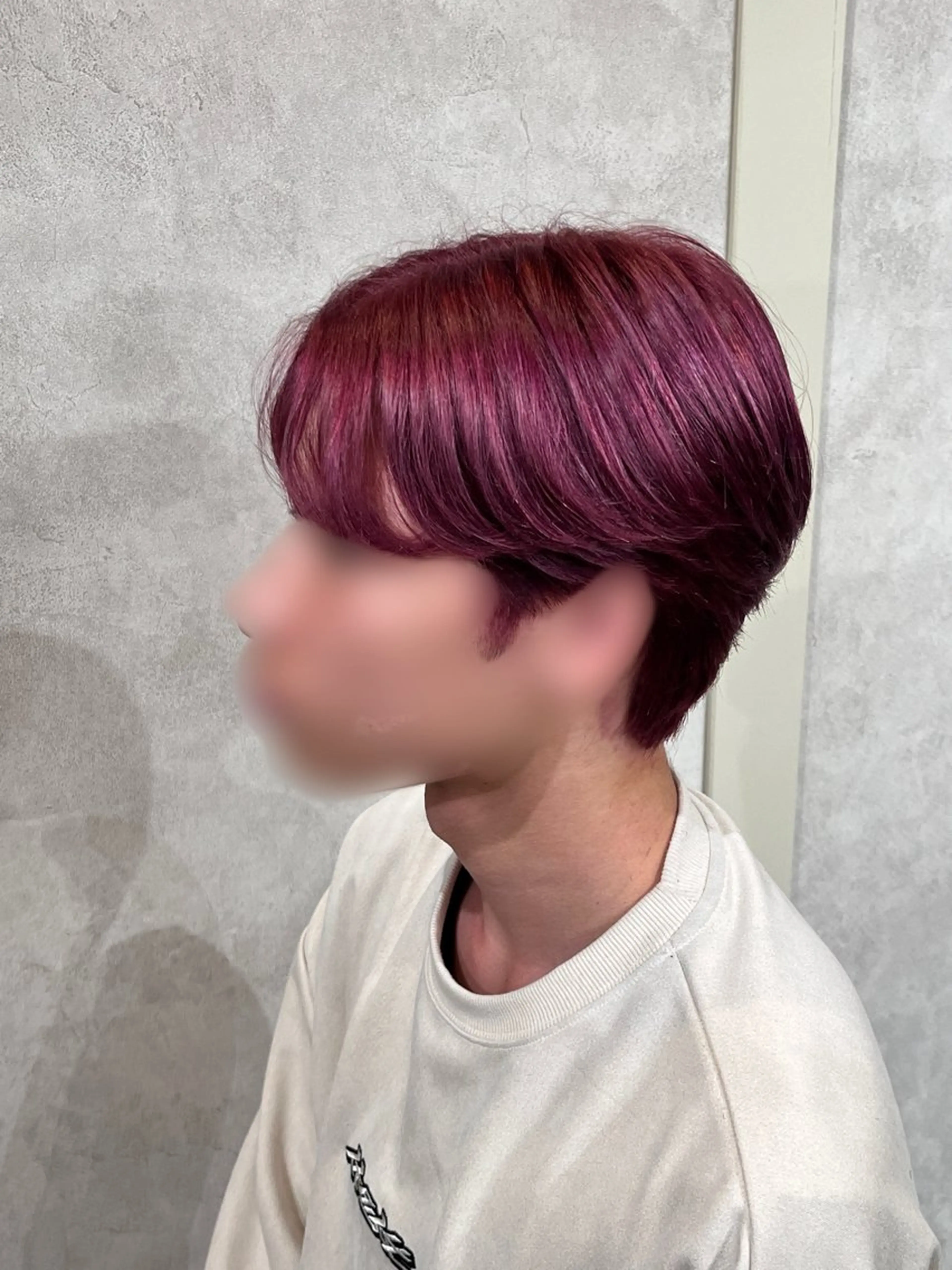 ショート カラー メンズ ヘアカラー 高田 美羽のヘアスタイル