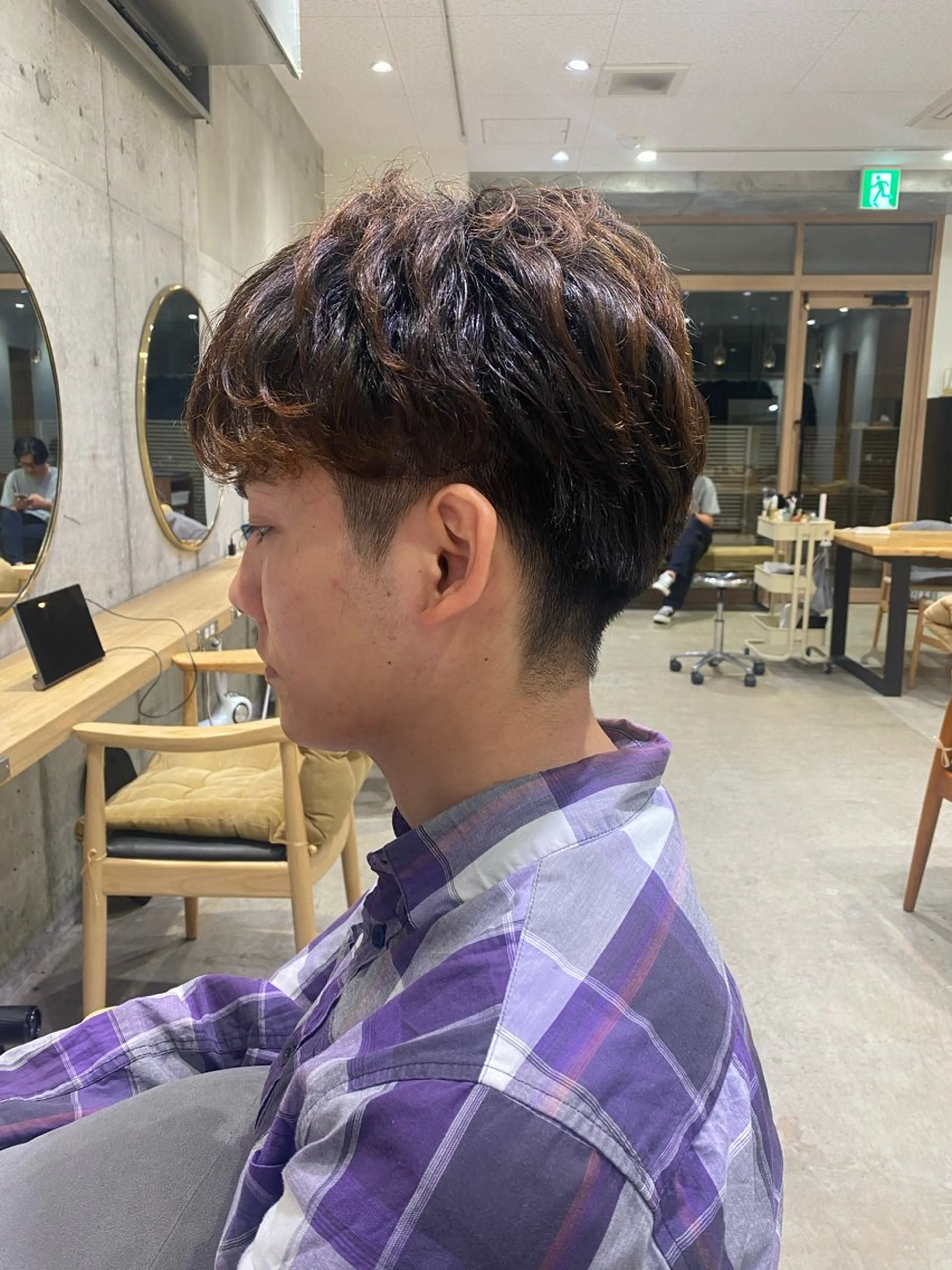 メンズ fumi🪞血色感 アップ艶カラーのヘアスタイル