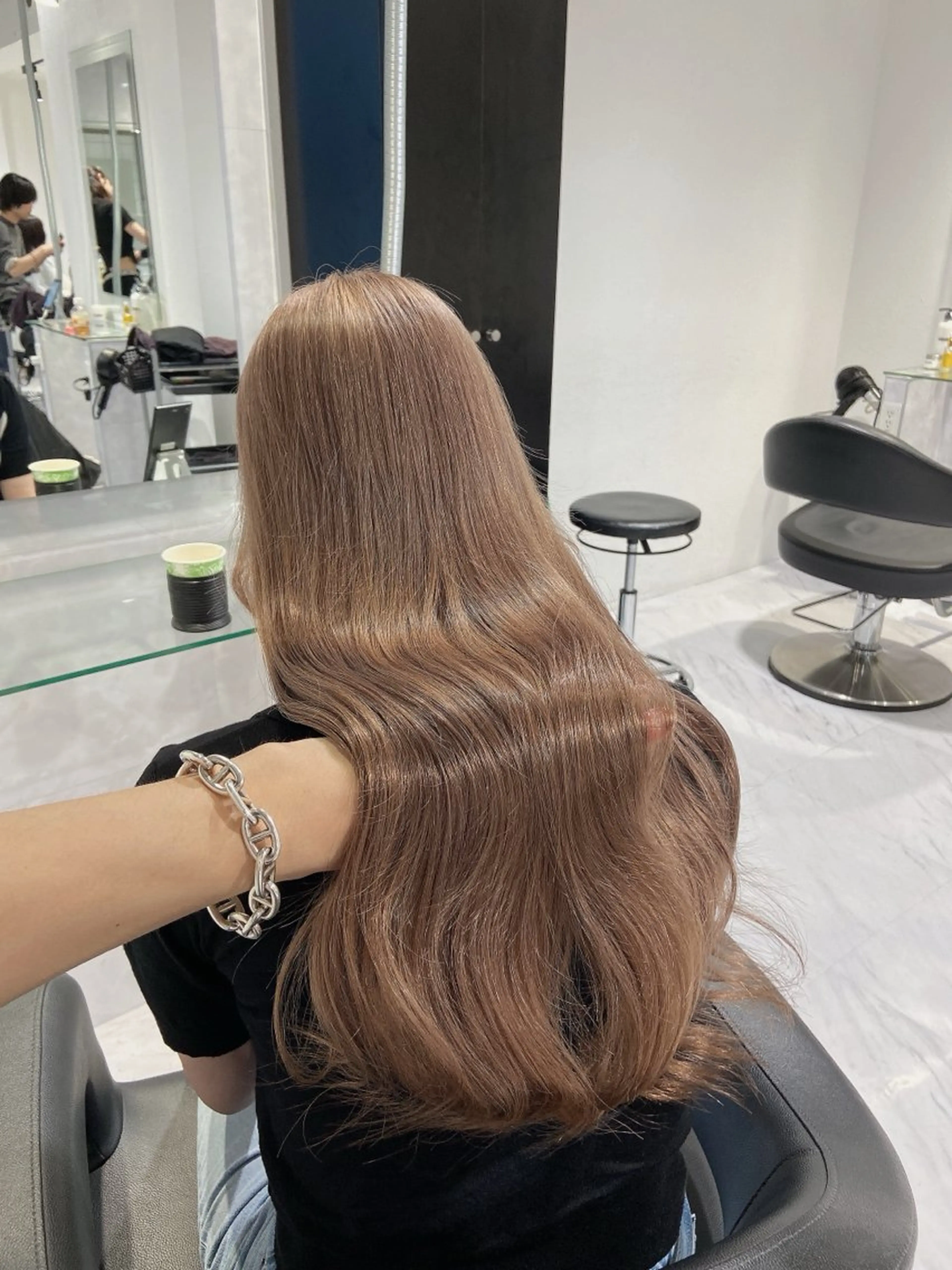 セミロング カラー ヘアカラー レイヤー✂︎赤み消し 髪質改善/井上健太のヘアスタイル