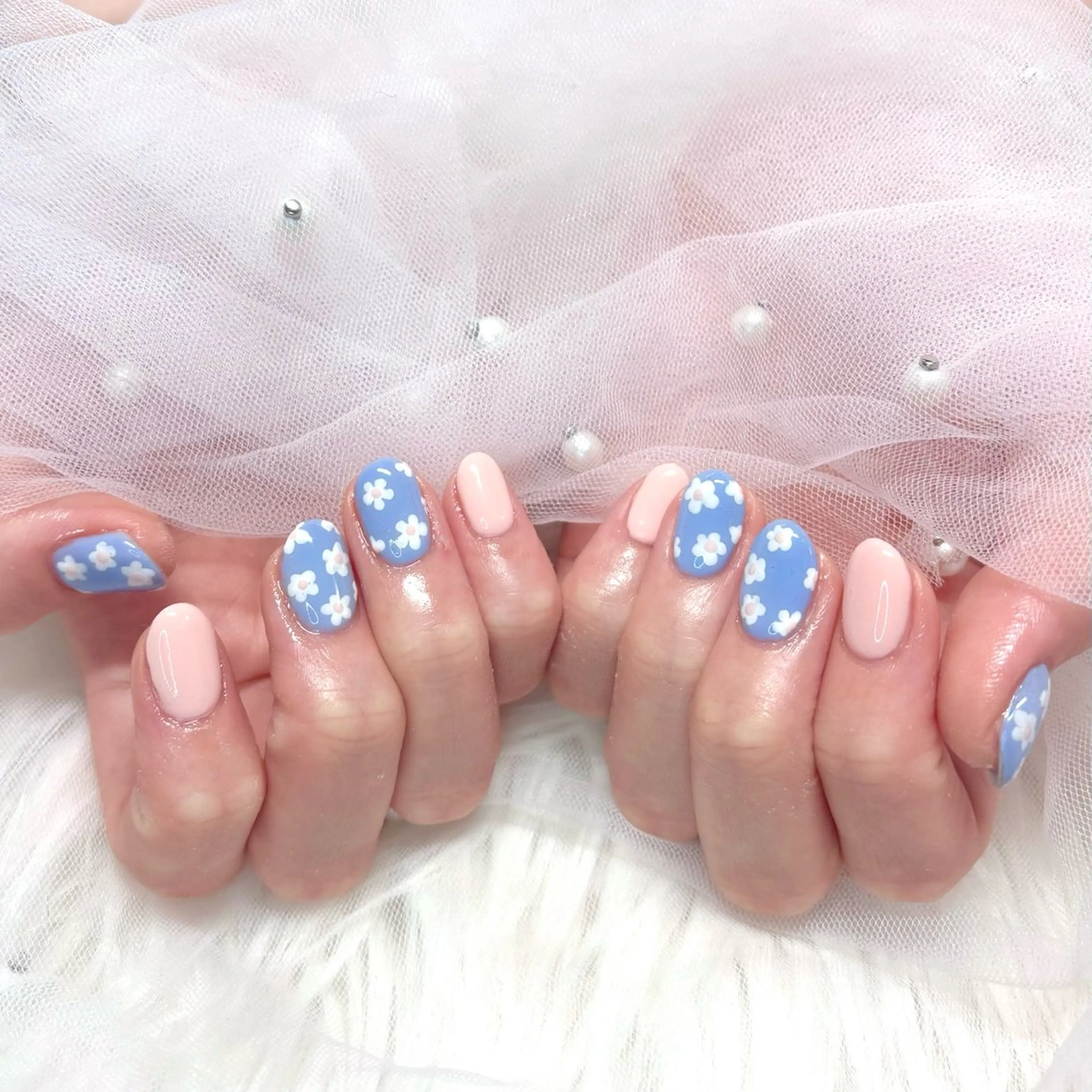 ネイル アートネイル フラワーネイル ハンドネイル Noix nailのネイルデザイン