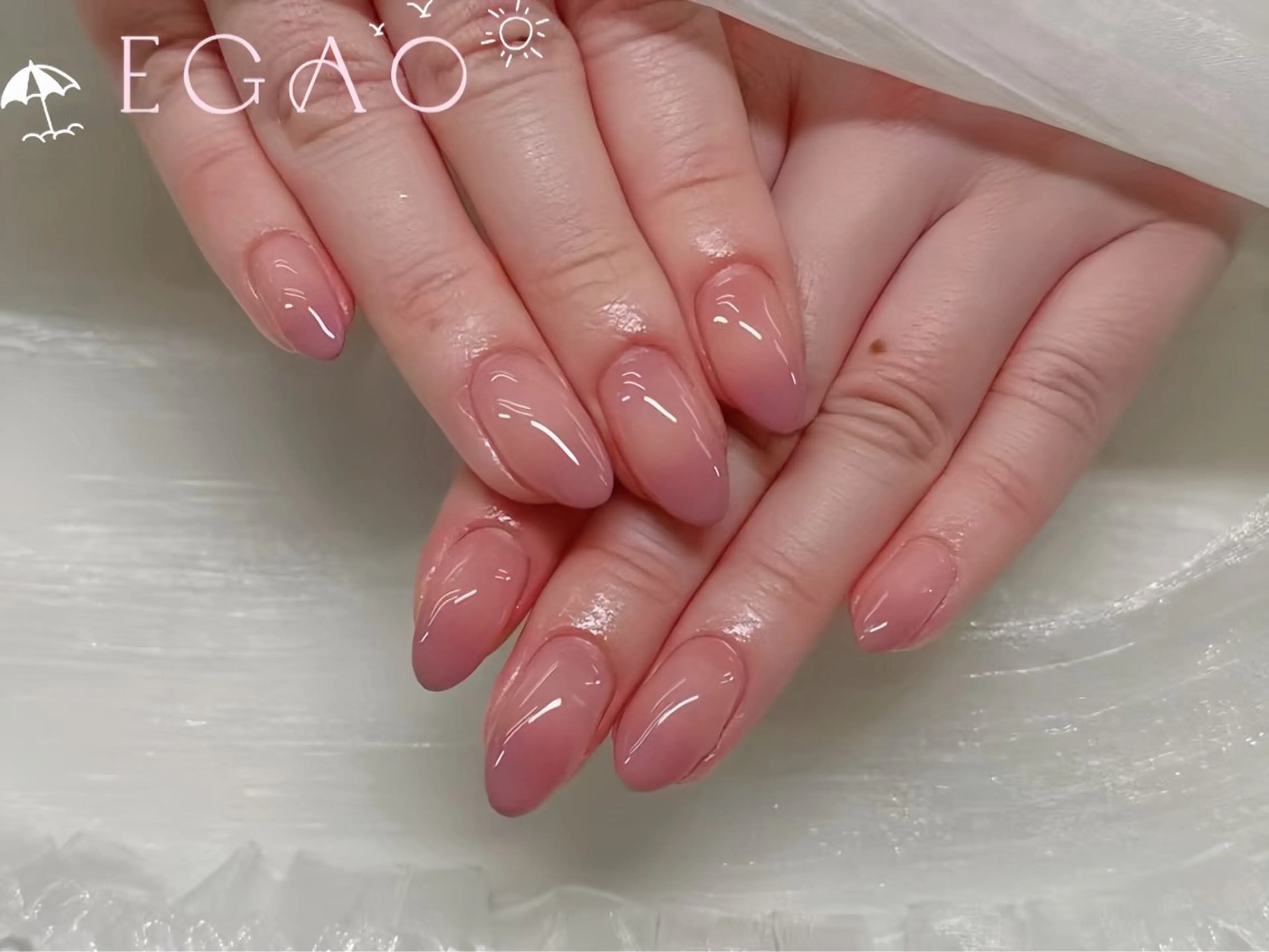 ネイル アートネイル フットネイル フレンチネイル ジェルネイル グラデーション ハンドネイル Egao Nail Salonのネイルデザイン