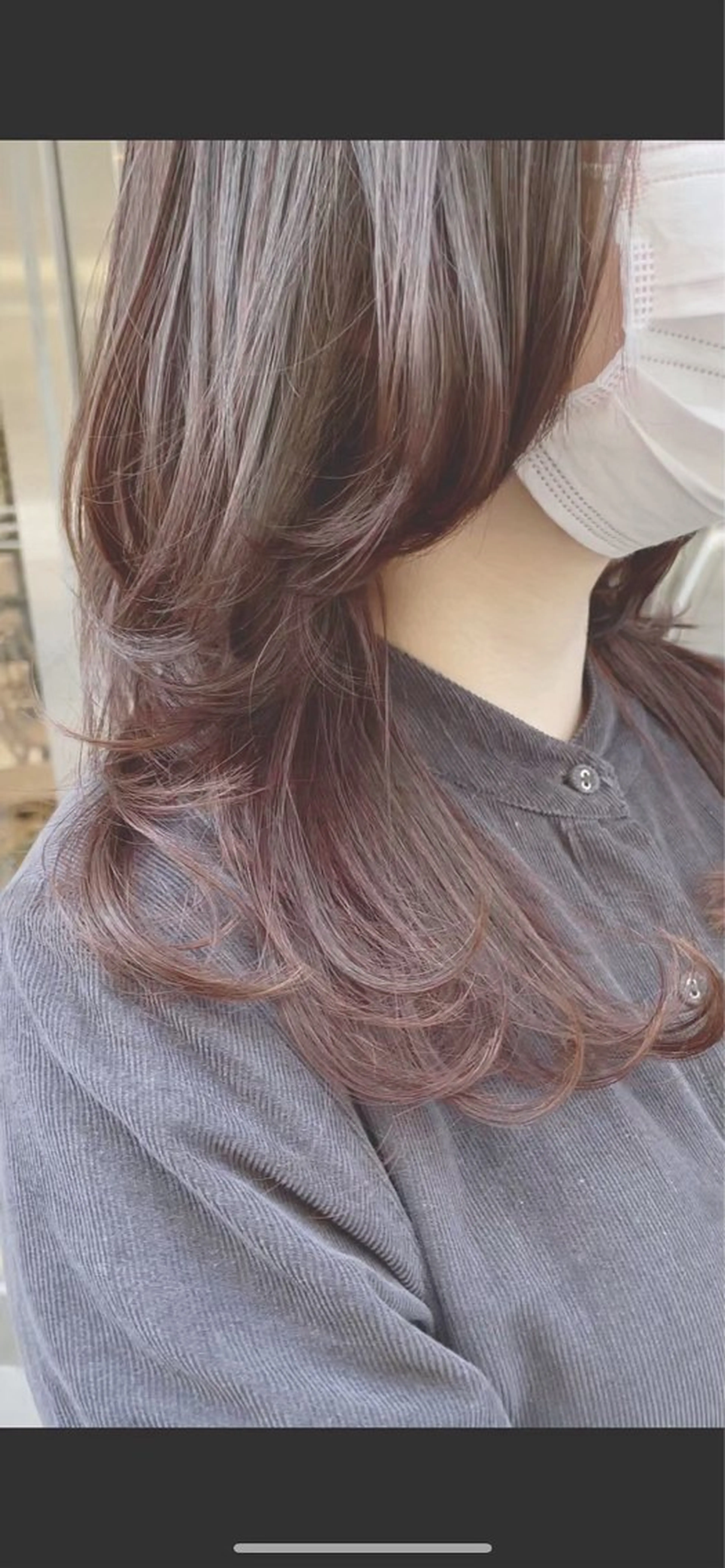 セミロング 青木 捺稀のヘアスタイル