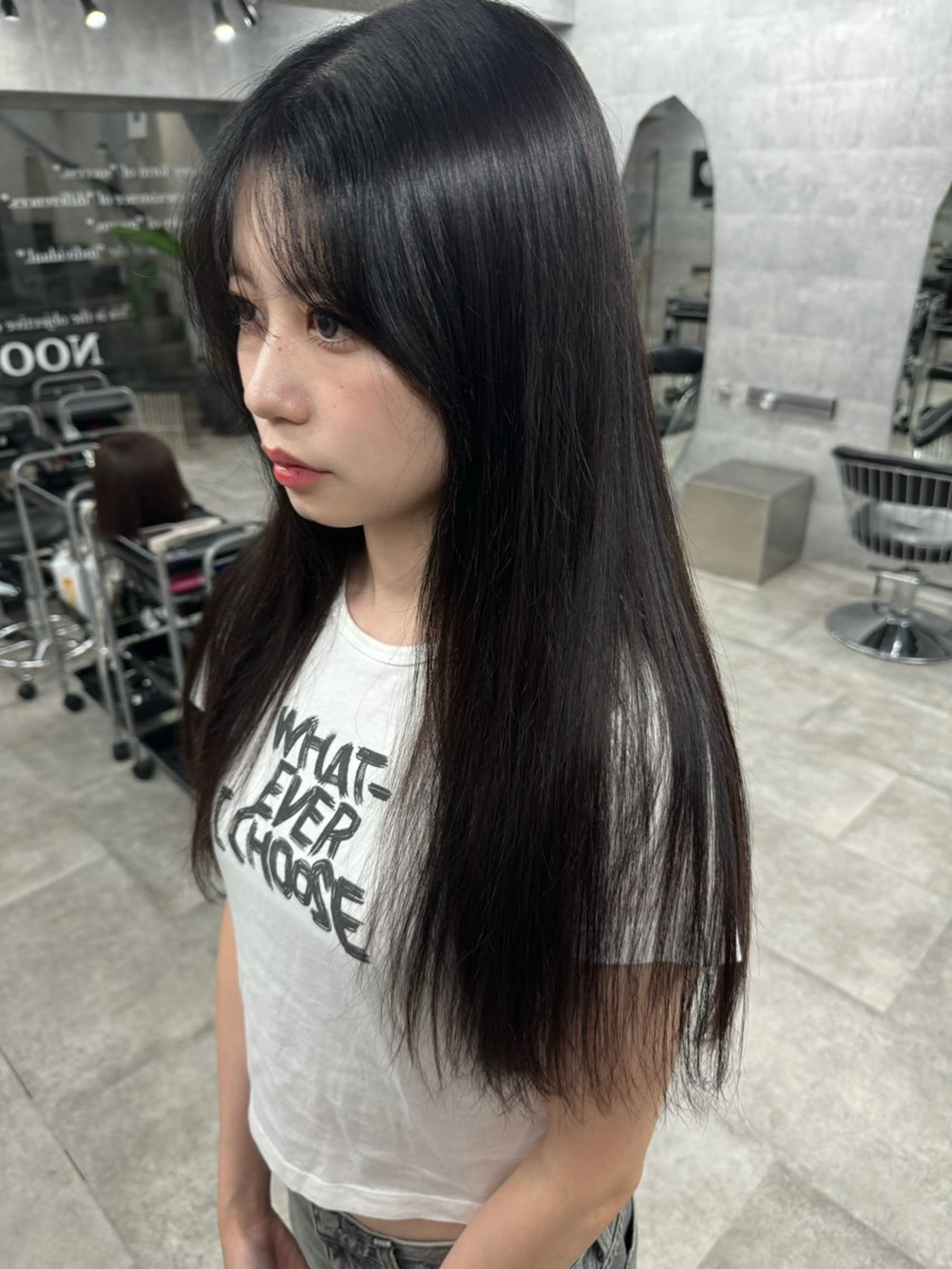 ロング カラー あなたのお悩み改善" You"💚❤️💛のヘアスタイル