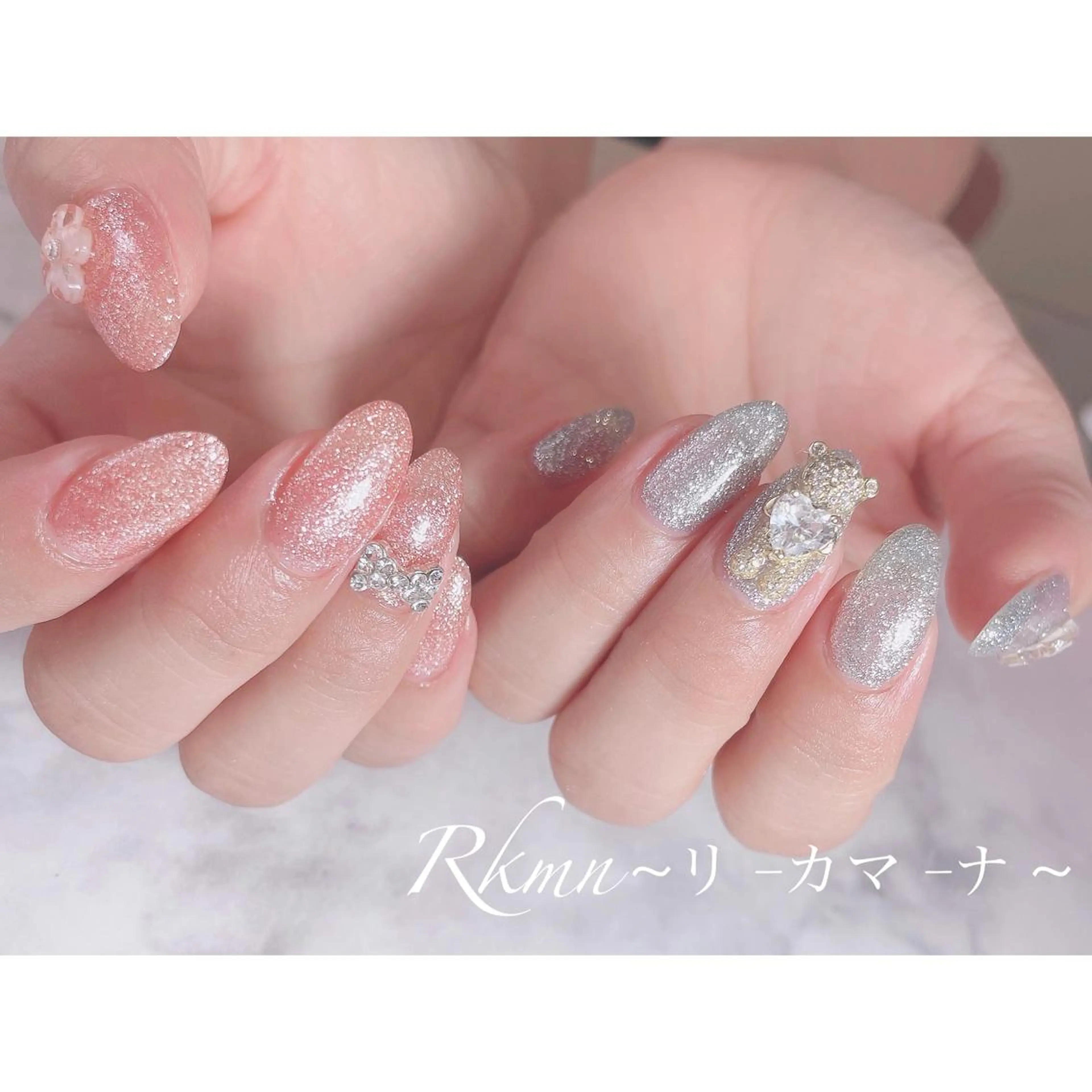 ネイル アートネイル フラワーネイル フレンチネイル ジェルネイル グラデーション ハンドネイル フットネイル ハンドケア Rkmn ~リ-カマ-ナ~のネイルデザイン