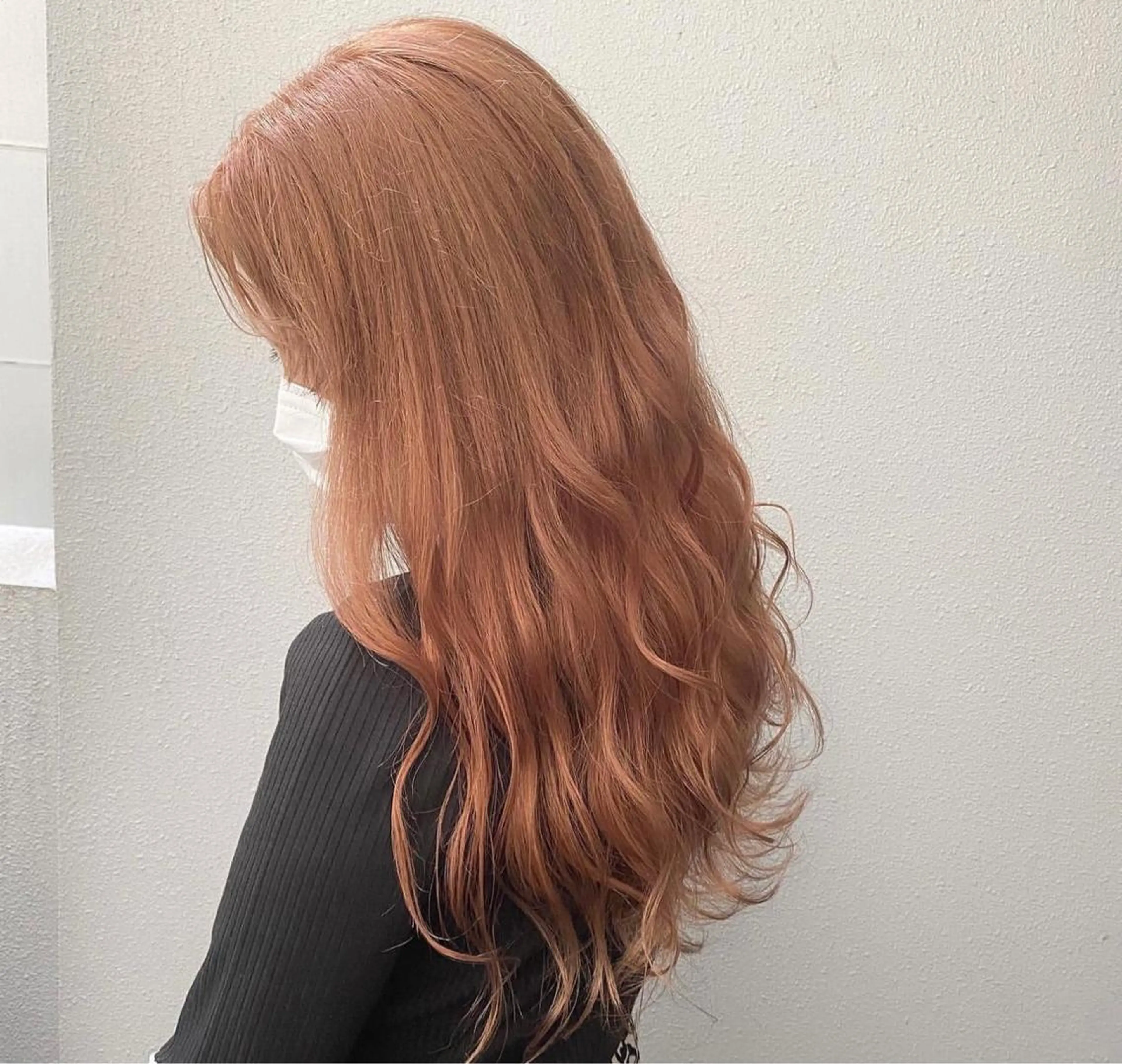 ロング カラー ベージュカラー オレンジ オレンジベージュ 遠藤沙也加 /レイヤーカットのヘアスタイル