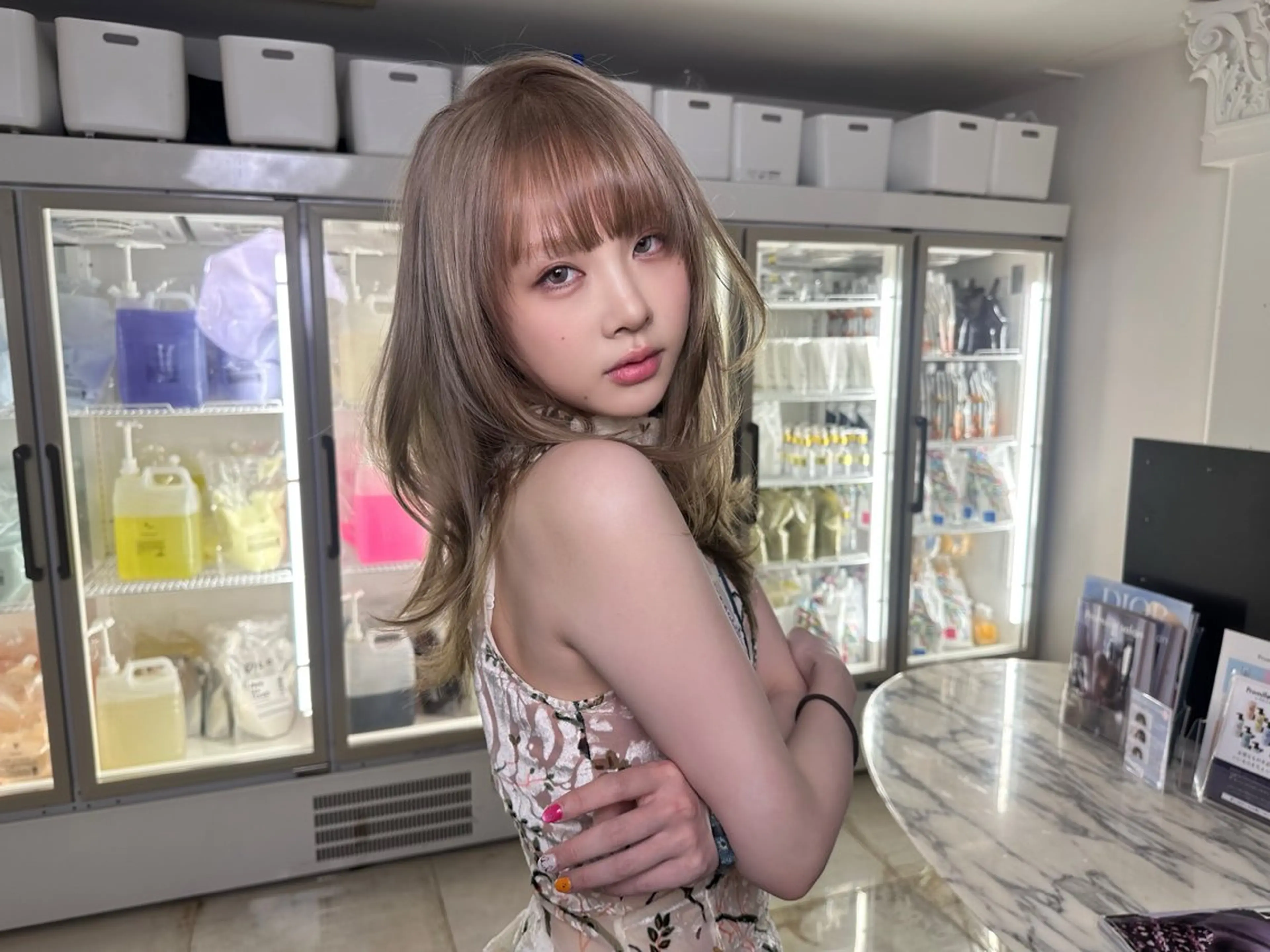 カラー RiA/髪質改善/ レイヤーカットのヘアスタイル