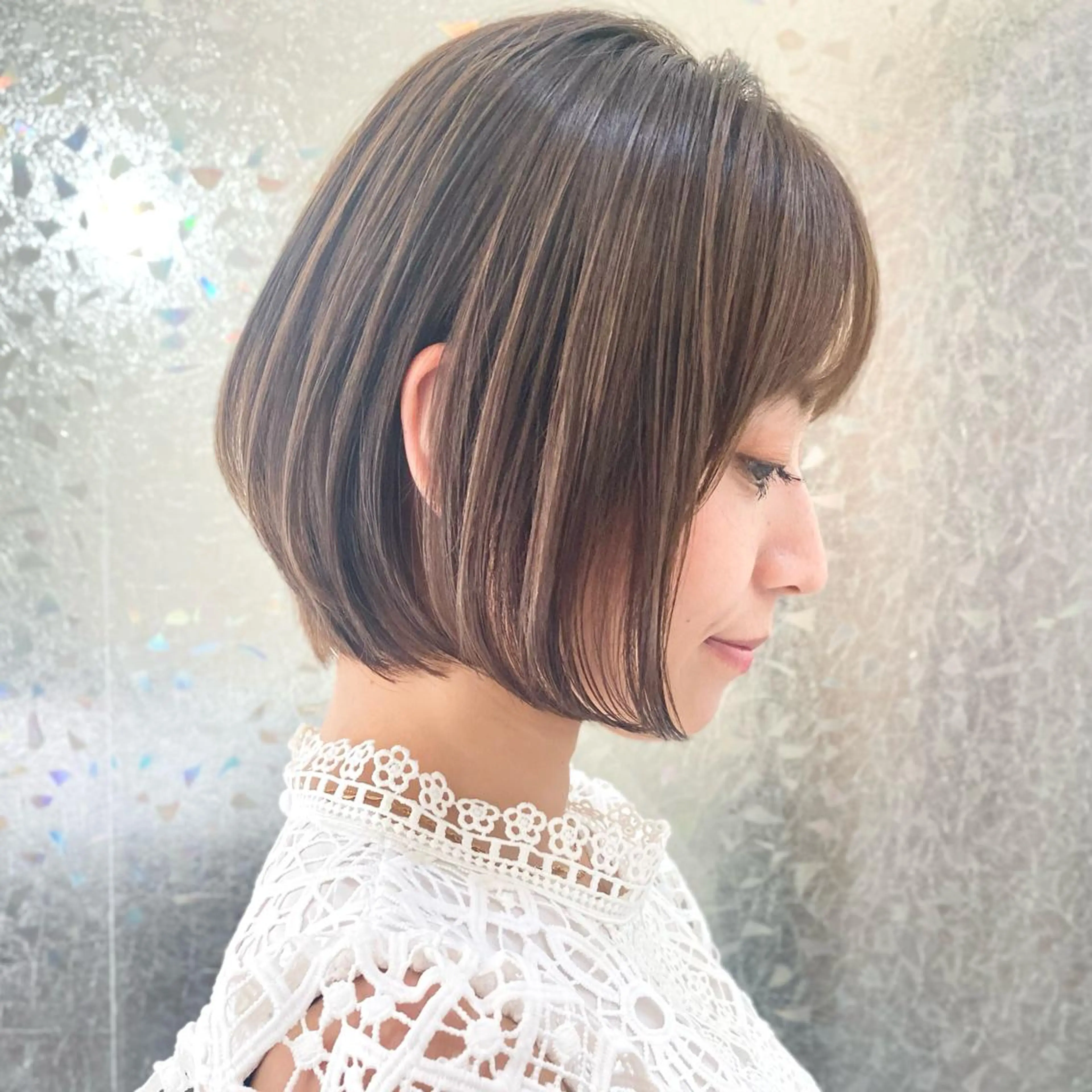 ショート カラー 明るい白髪染め専門店兵庫駅前店所属・山口 一馬のヘアスタイル