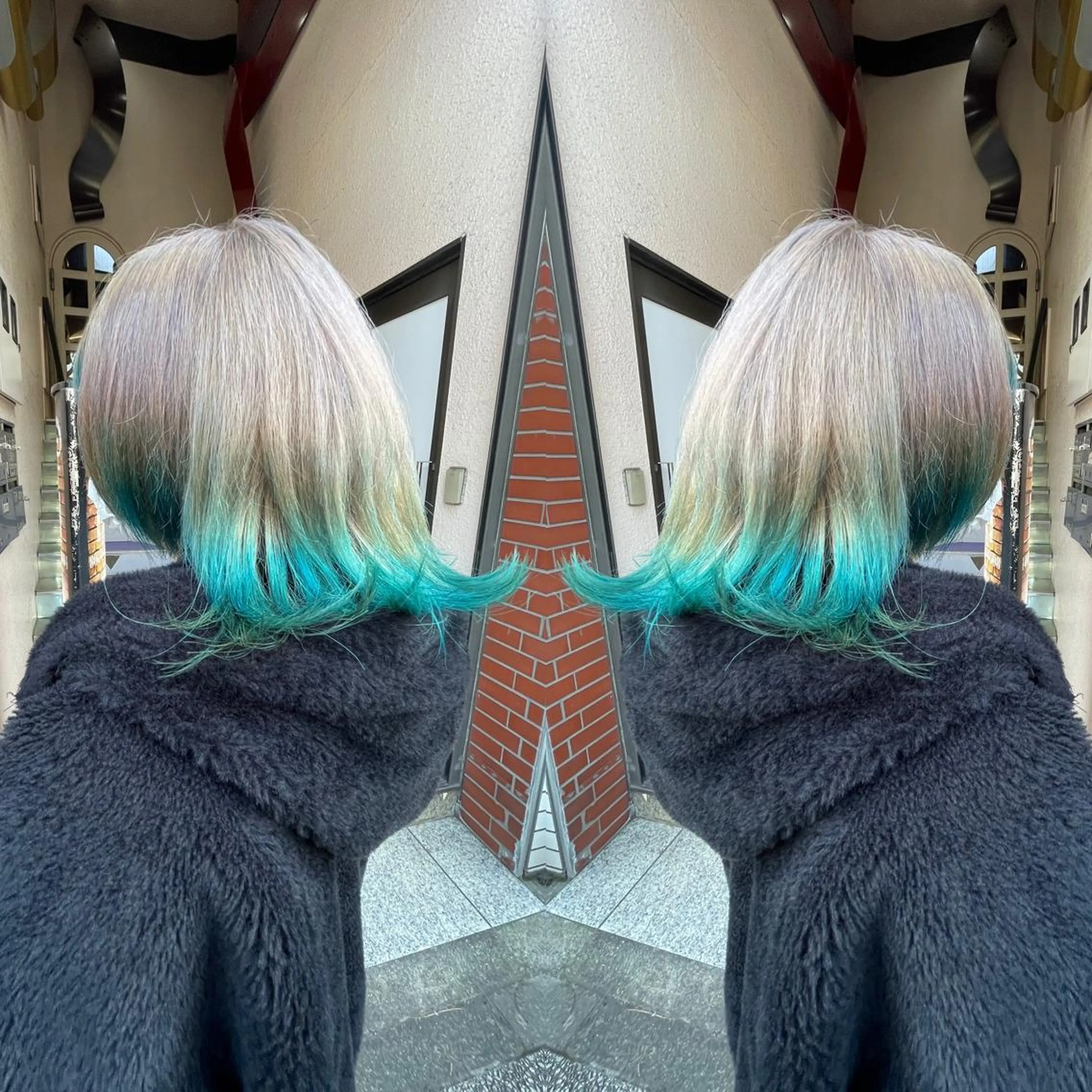 ミディアム カラー ダブルカラー 👑派手髪/カット 👑ANRYのヘアスタイル