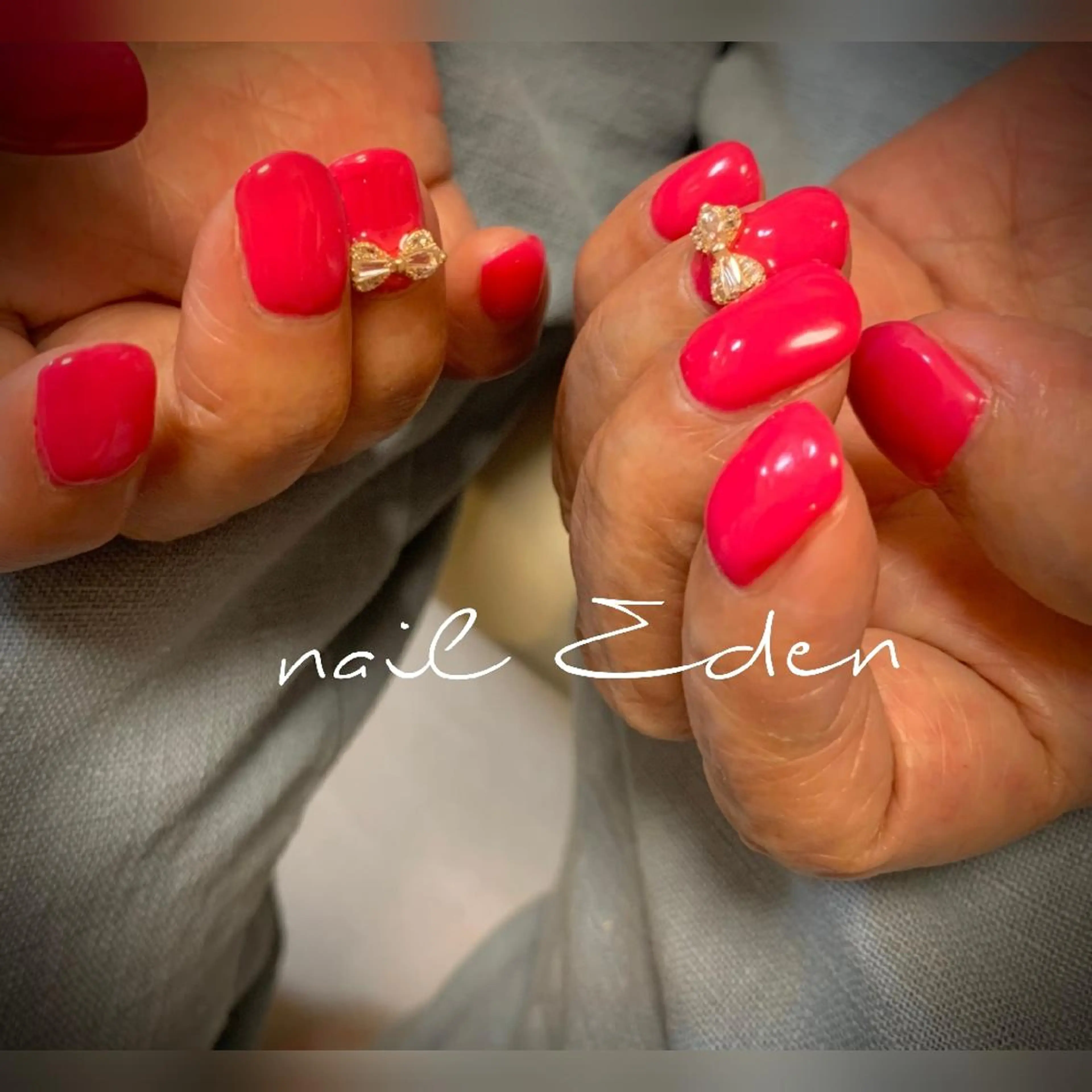 ネイル ピンク ハンドネイル ハンドケア Eden　private nail saron所属・Eden ♾️のネイルデザイン