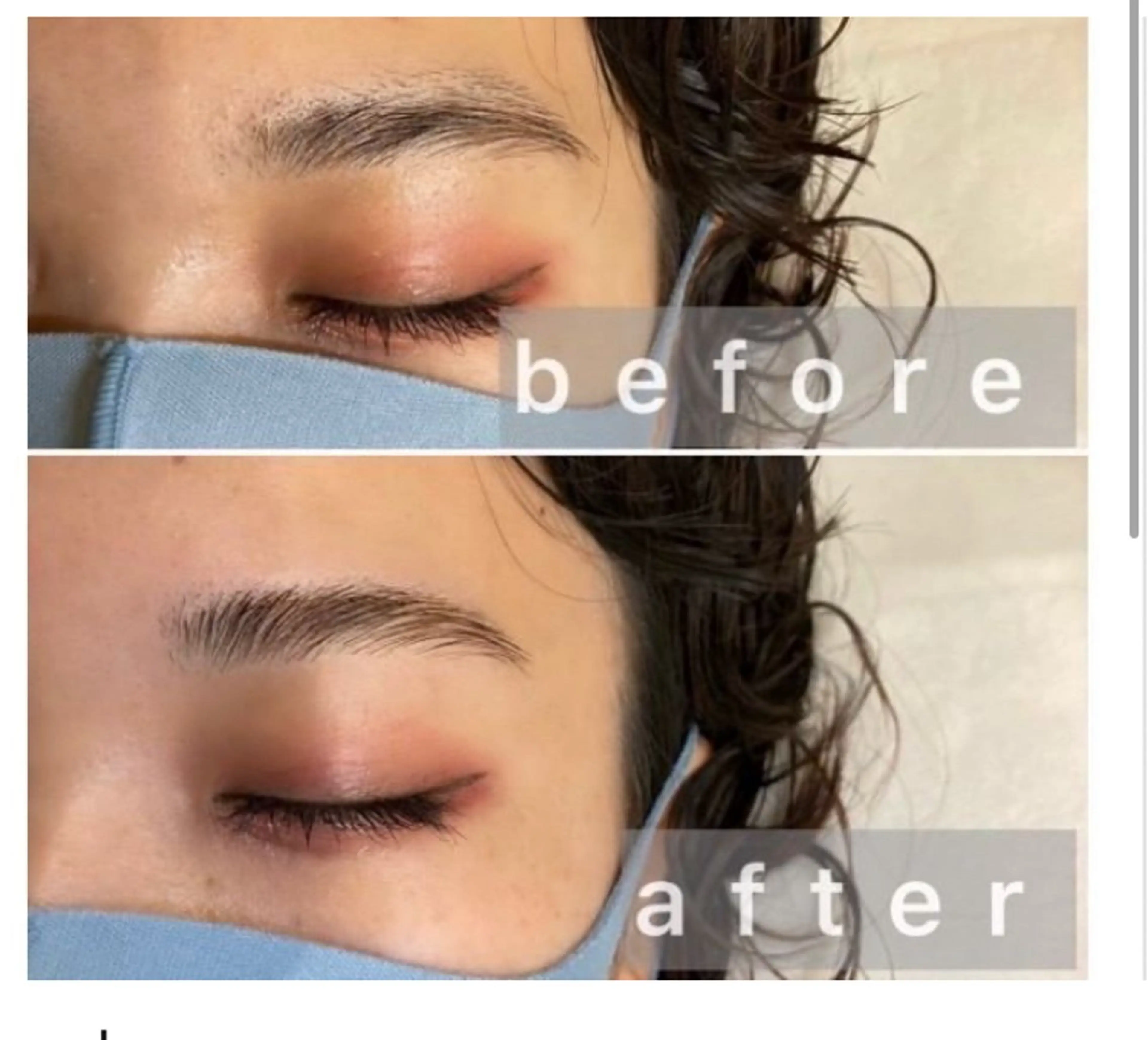 アイブロウ ハリウッドブロウリフト Adagio 酒井のマツエク・マツパデザイン