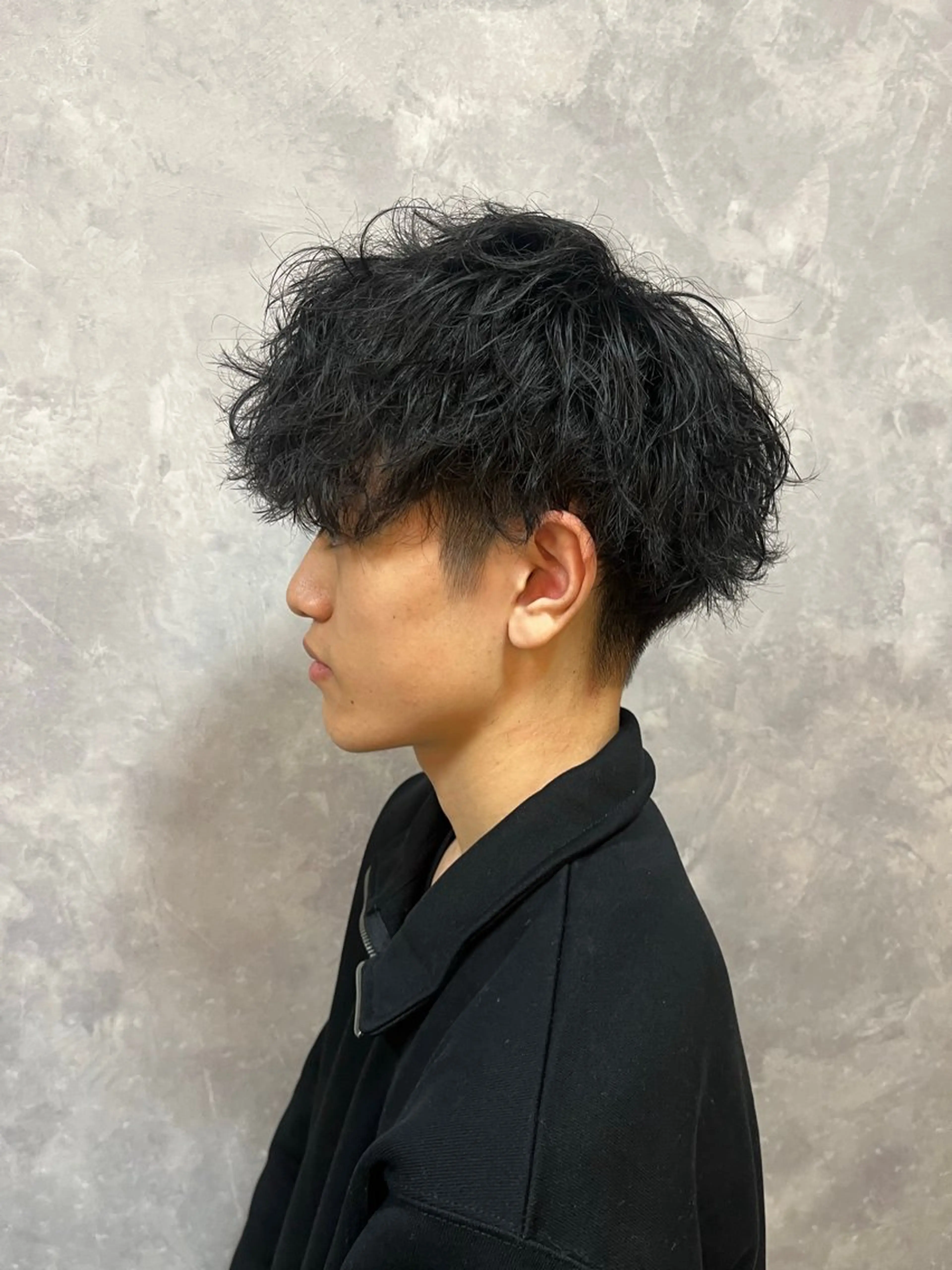 パーマ メンズ カット パーマ 西新/siohair 似合わせ/石尾刻矢のヘアスタイル