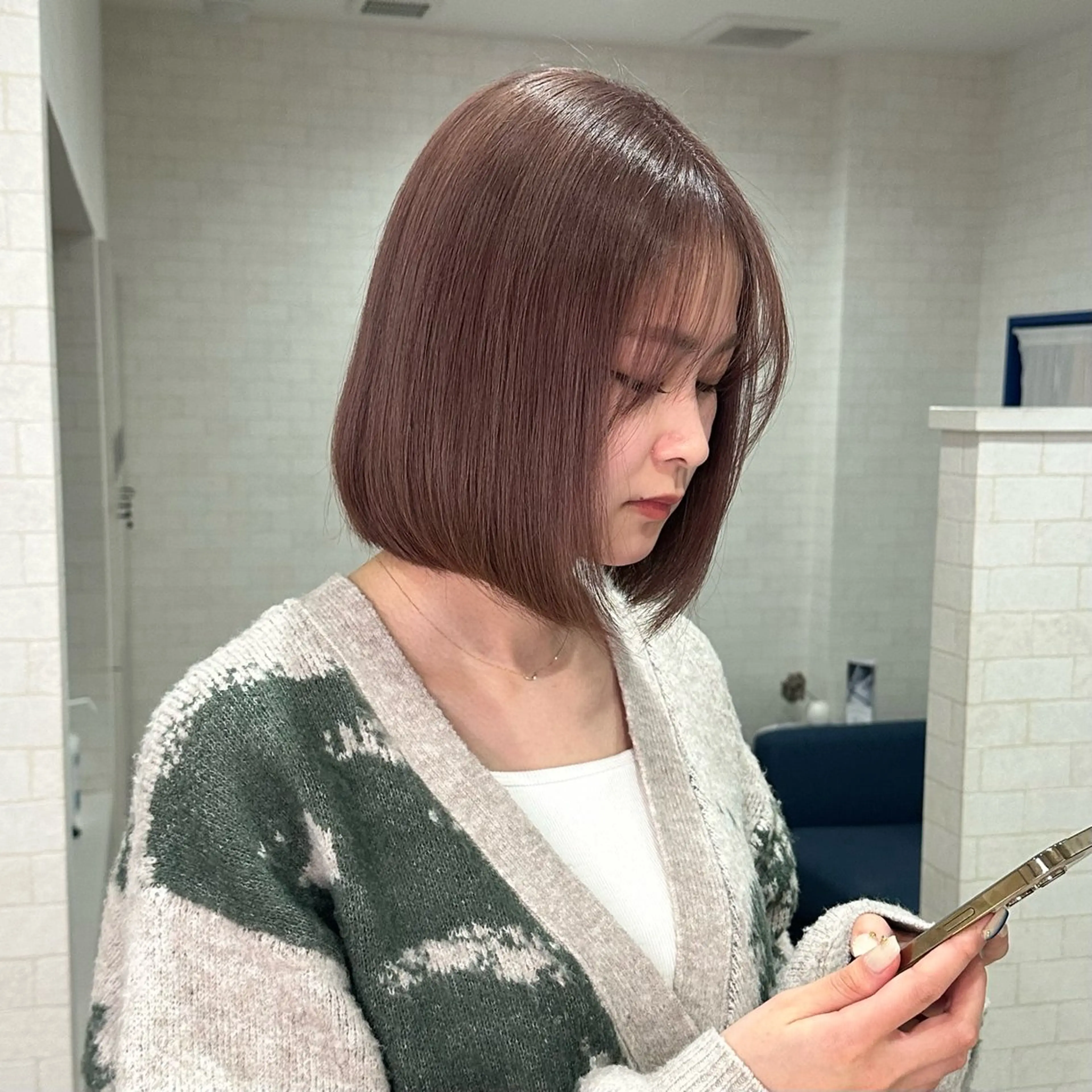 ミディアム カラー ブリーチ CHEMIR所属・安田 萌菜のヘアスタイル