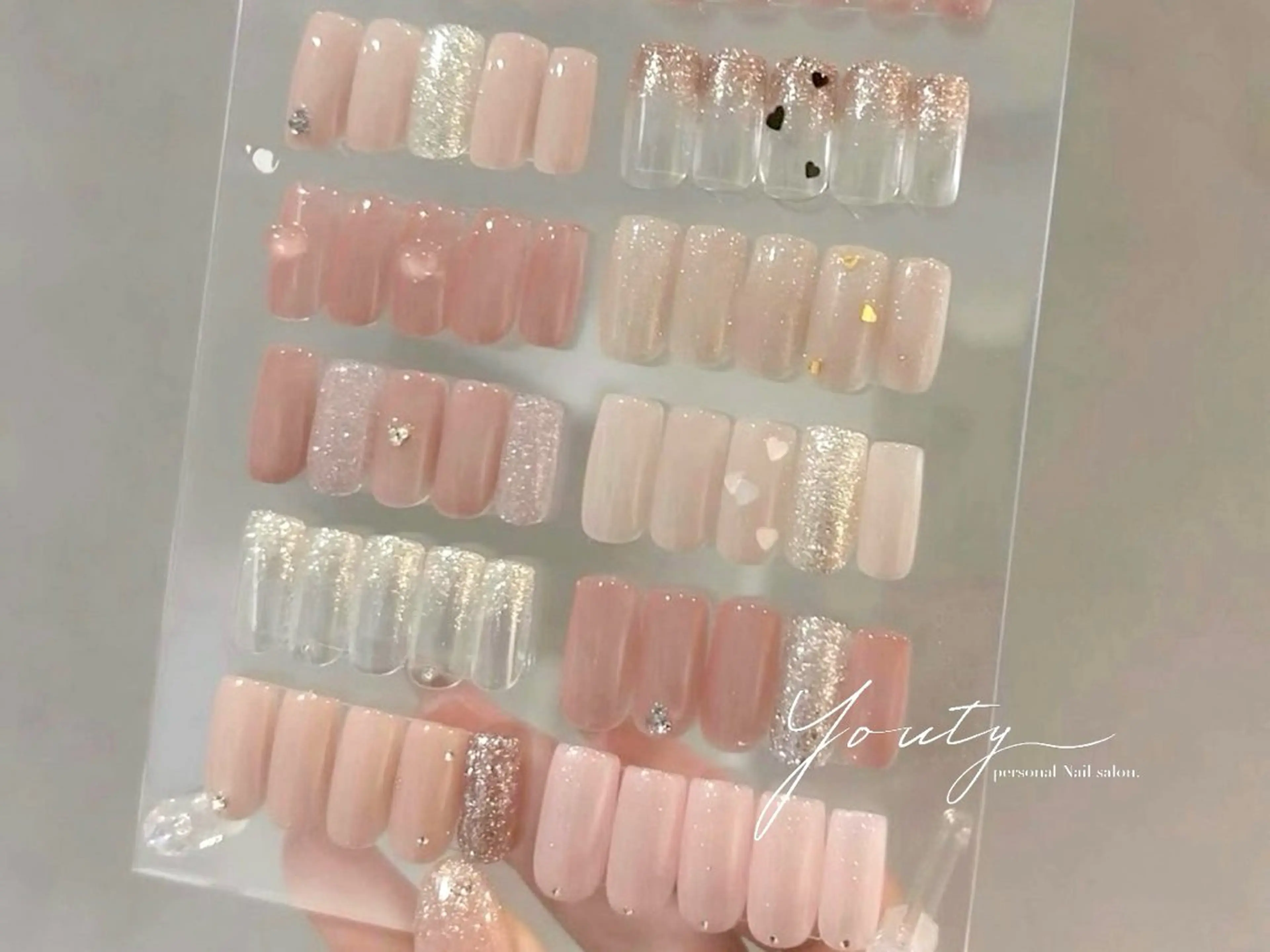 セミロング ハンドネイル フットネイル Youty Nail  ユーティーネイル所属・Youty Nailのネイルデザイン