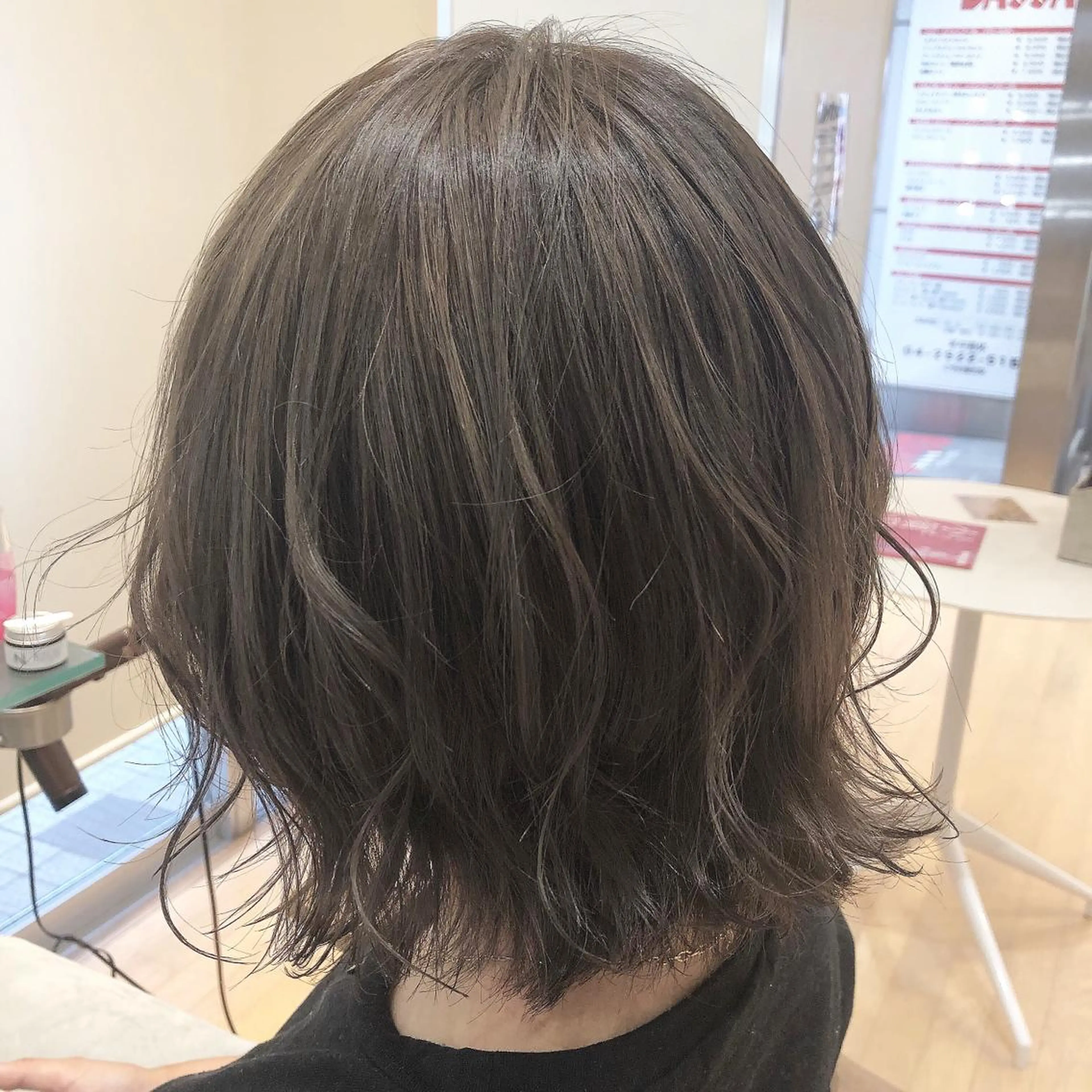 ミディアム カラー アディクシーカラー グレージュ sano sayakaのヘアスタイル