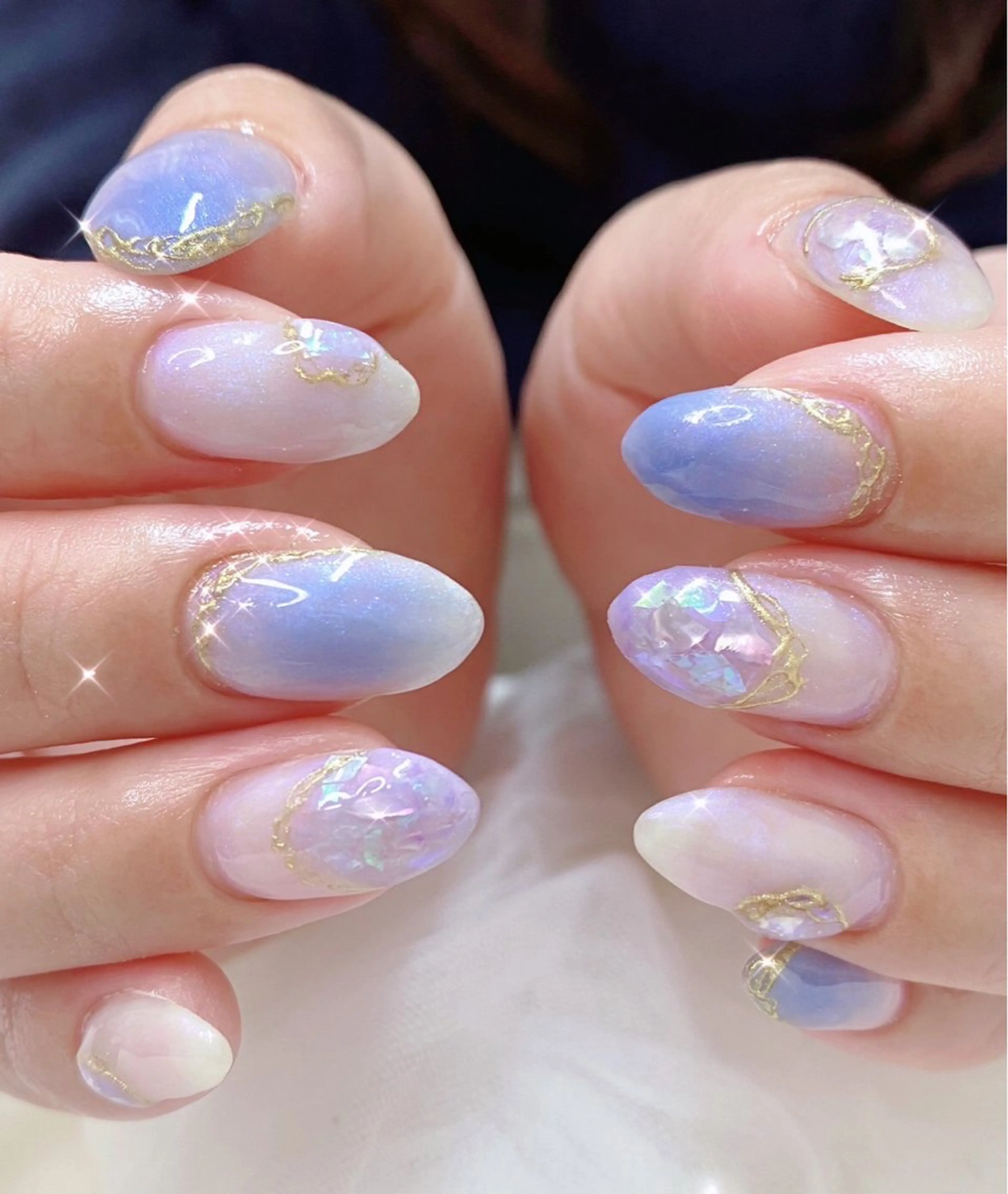 ネイル フットネイル フレンチネイル ジェルネイル ガラスフレンチ 韓国ネイル 大門浜松町 ネイルのネイルデザイン