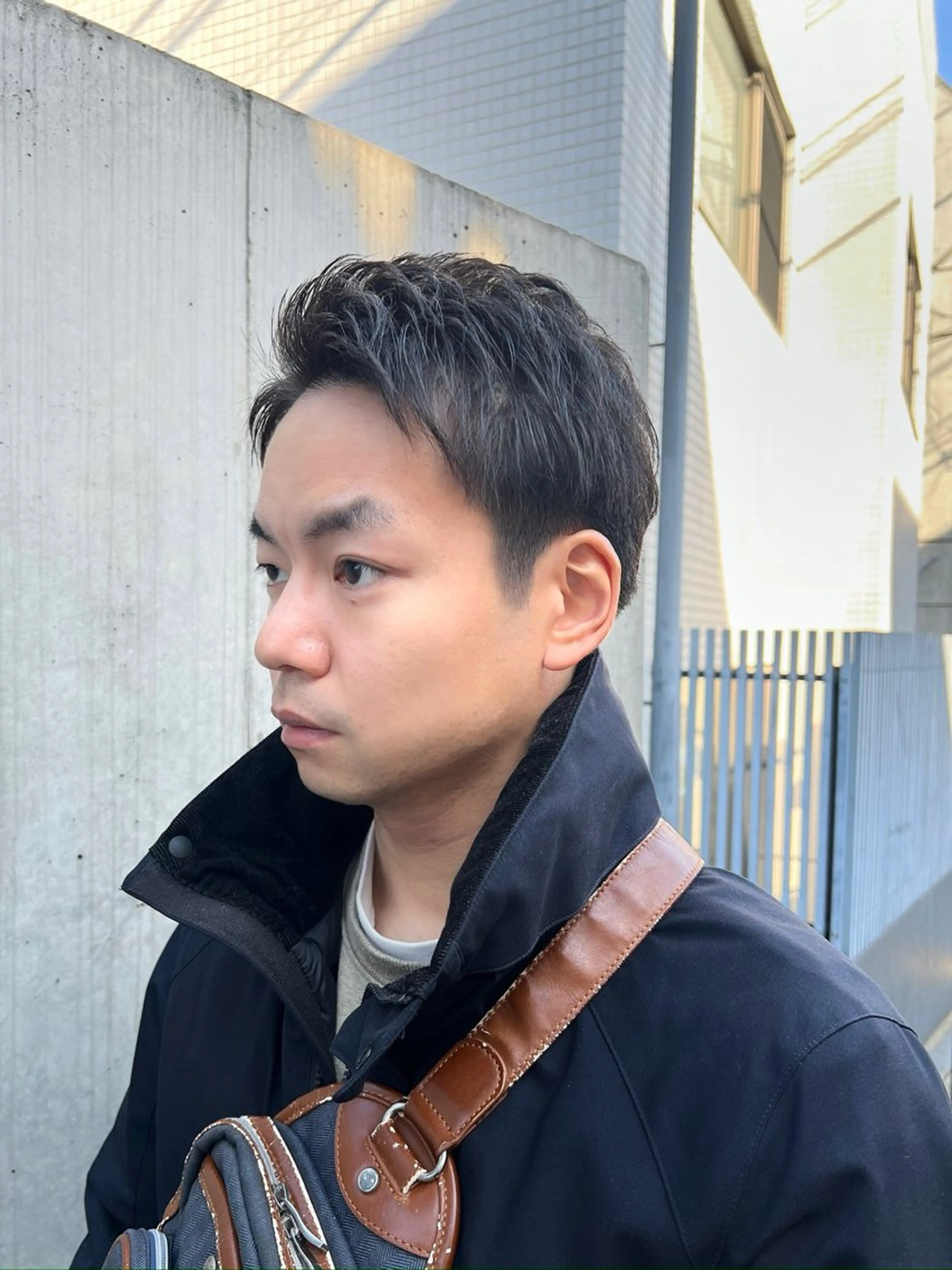 メンズ くすみカラー/メンズ ‎/縮毛/川添桃花‎のヘアスタイル