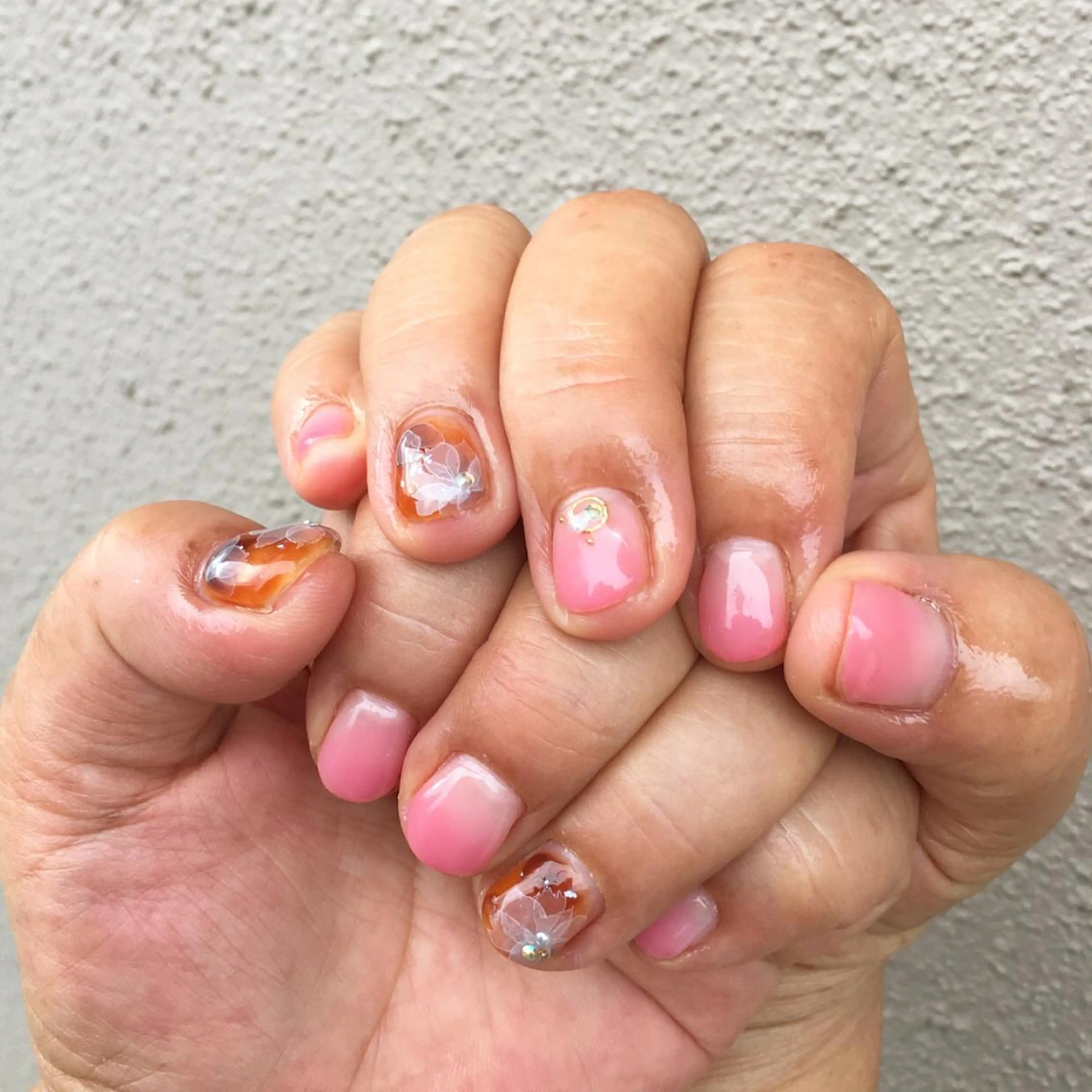 ネイル アートネイル べっ甲ネイル グラデーション MISAKO nailのネイルデザイン
