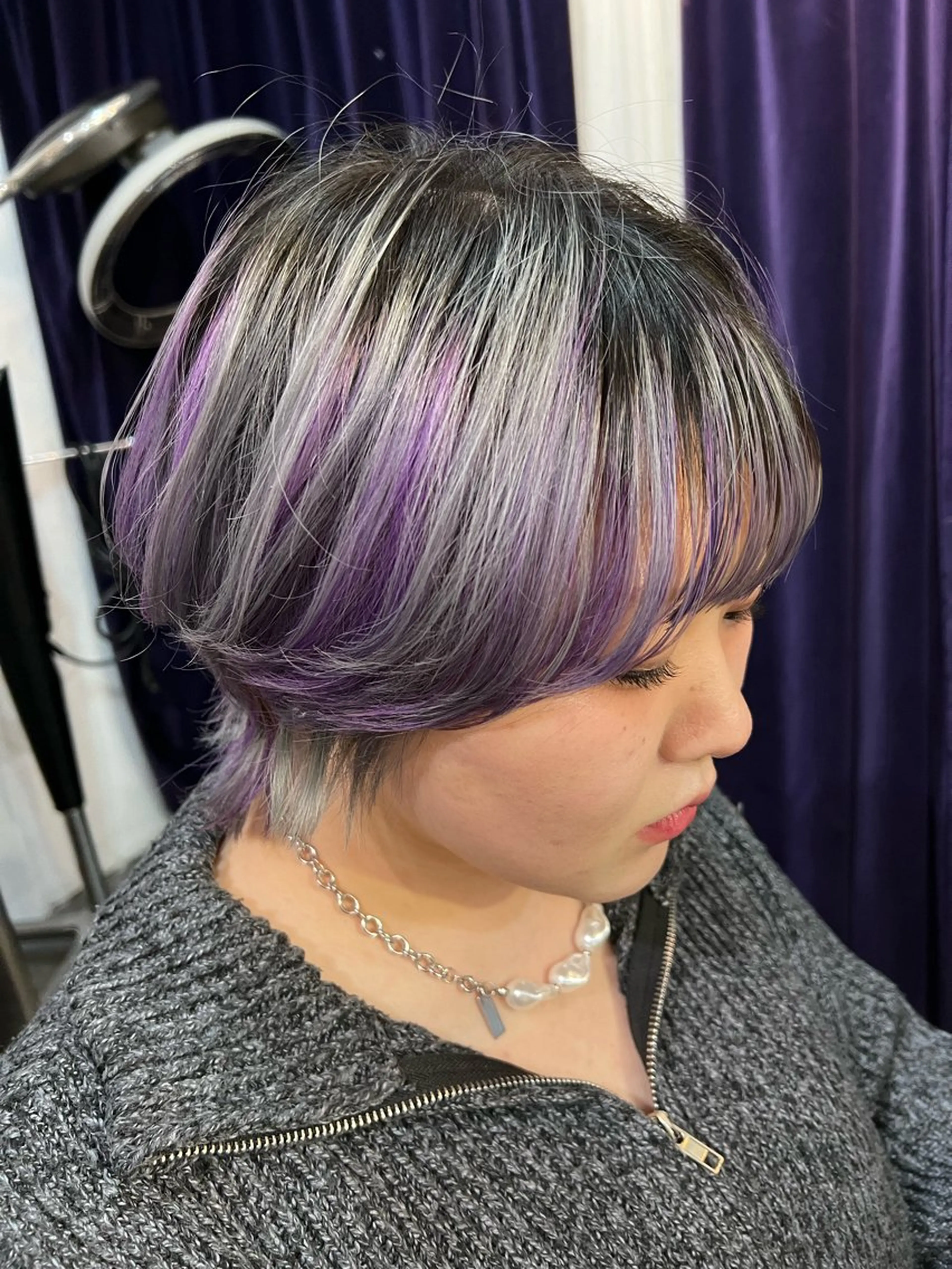 ショート 紙屋町ショート /ボブ　パーマ河内蓮のヘアスタイル