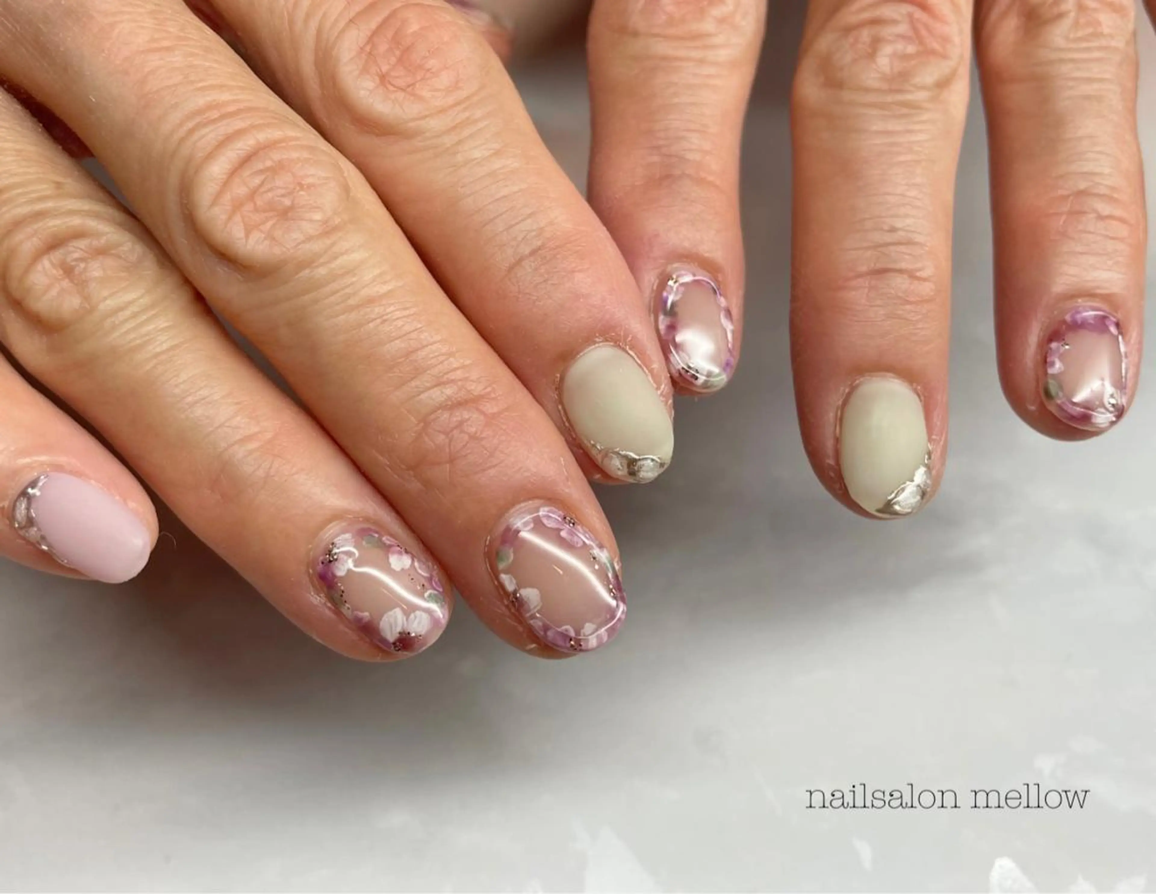 ネイル フラワーネイル ぷっくりネイル 大山 浩美のネイルデザイン