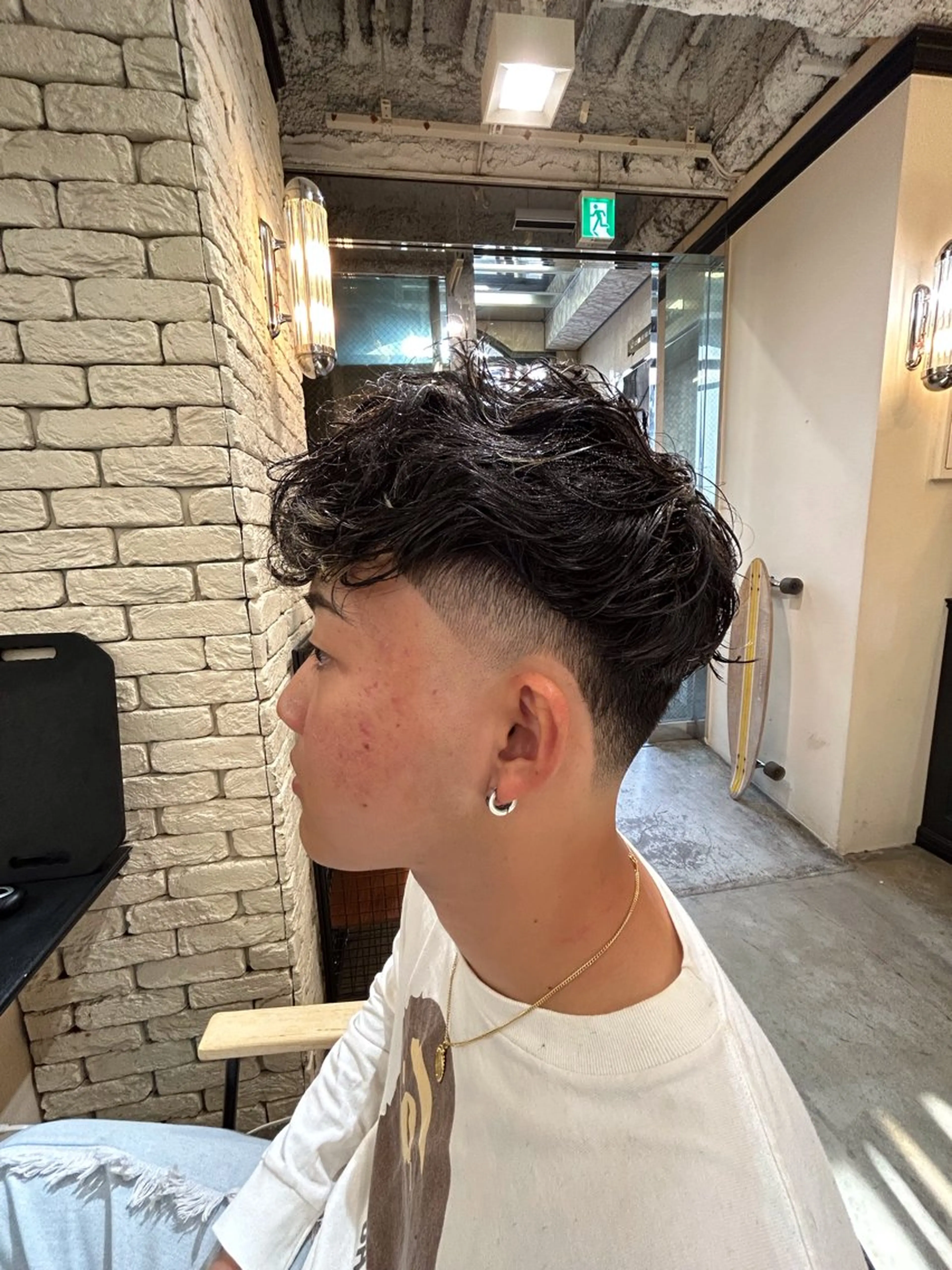 ショート パーマ メンズ カット ヘアカラー トリートメント lana hair 新宿/髪質改善のヘアスタイル