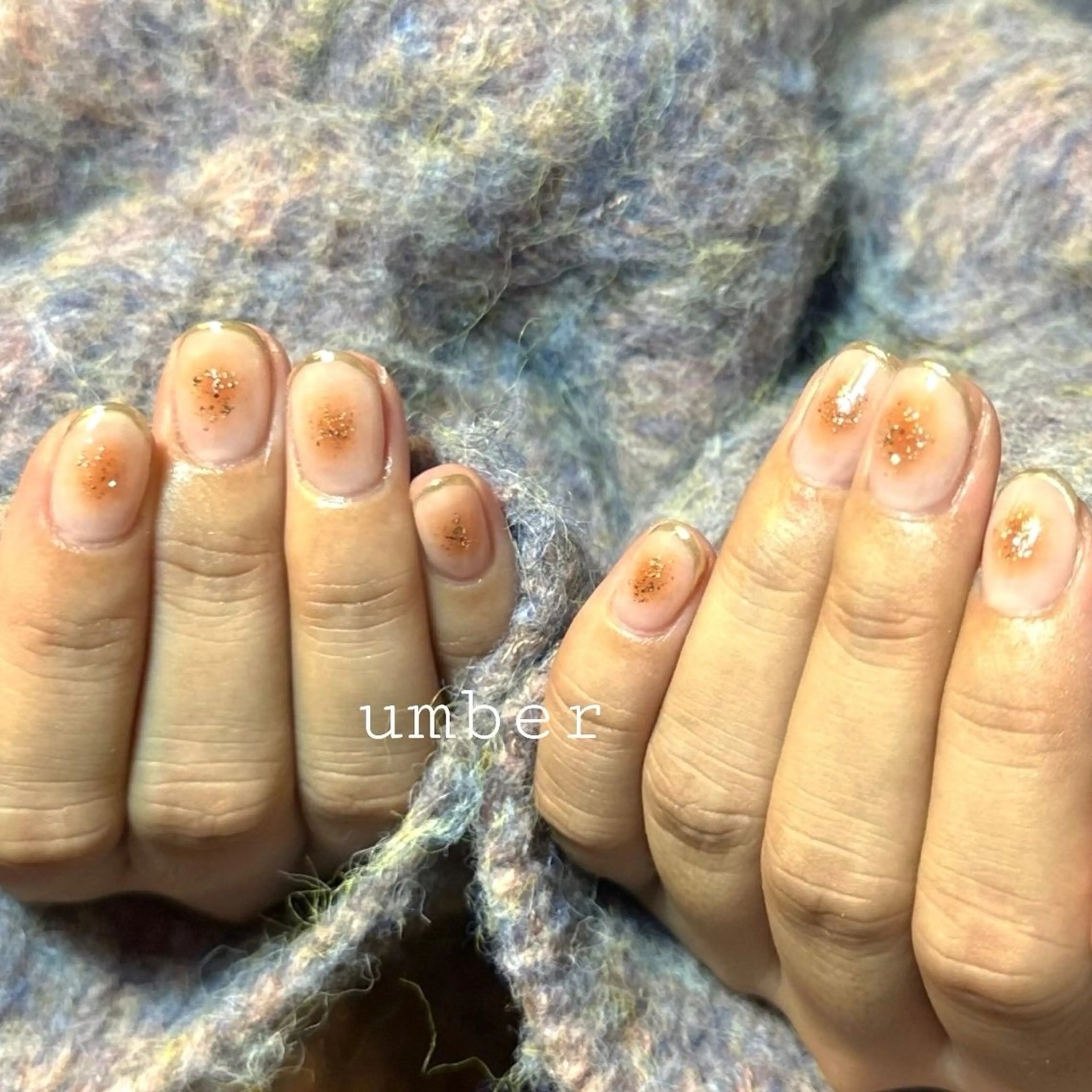 ネイル ハンドネイル umber 三茶1分のネイルデザイン