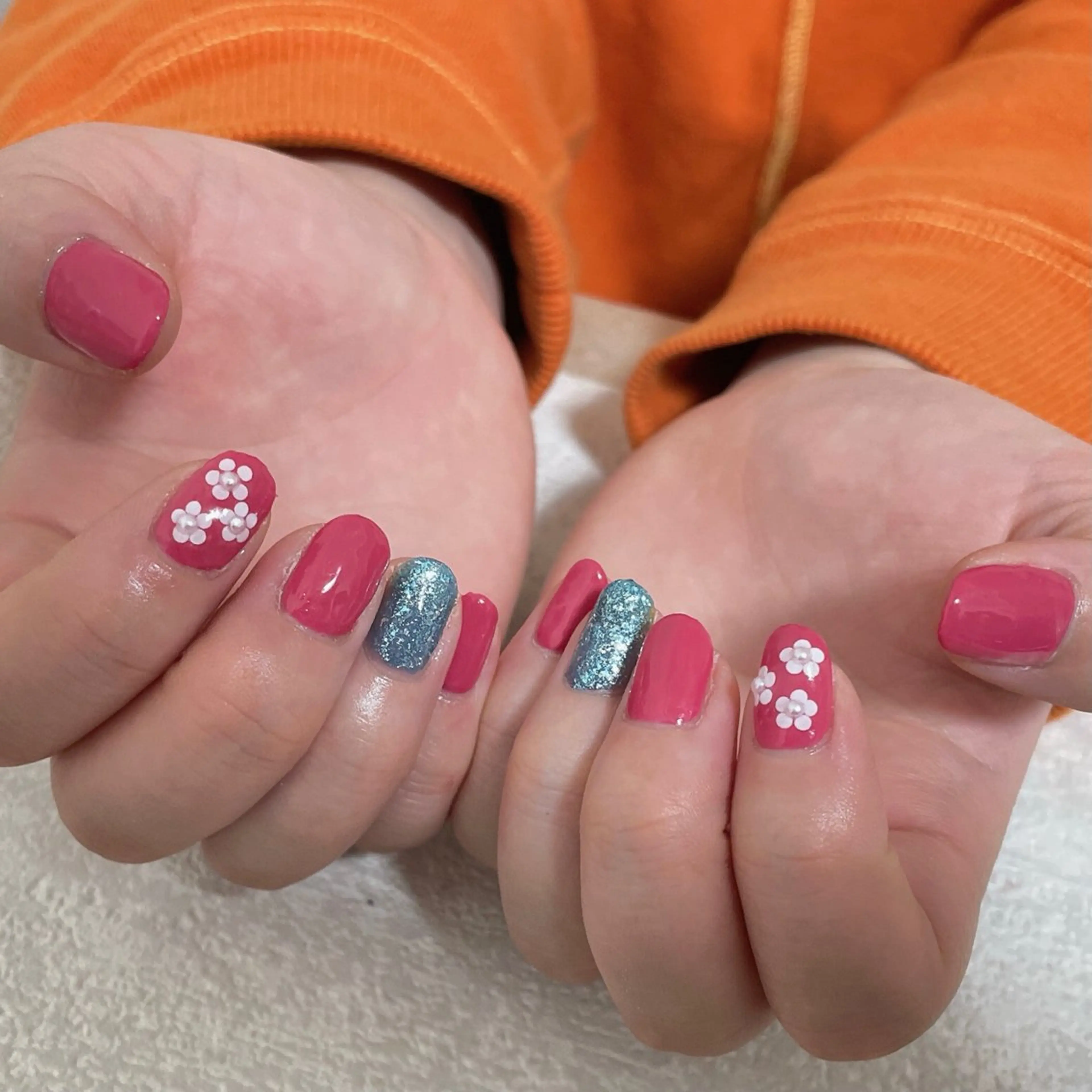 ネイル シンプルネイル ハンドネイル Mogu nail 二子玉川のネイルデザイン