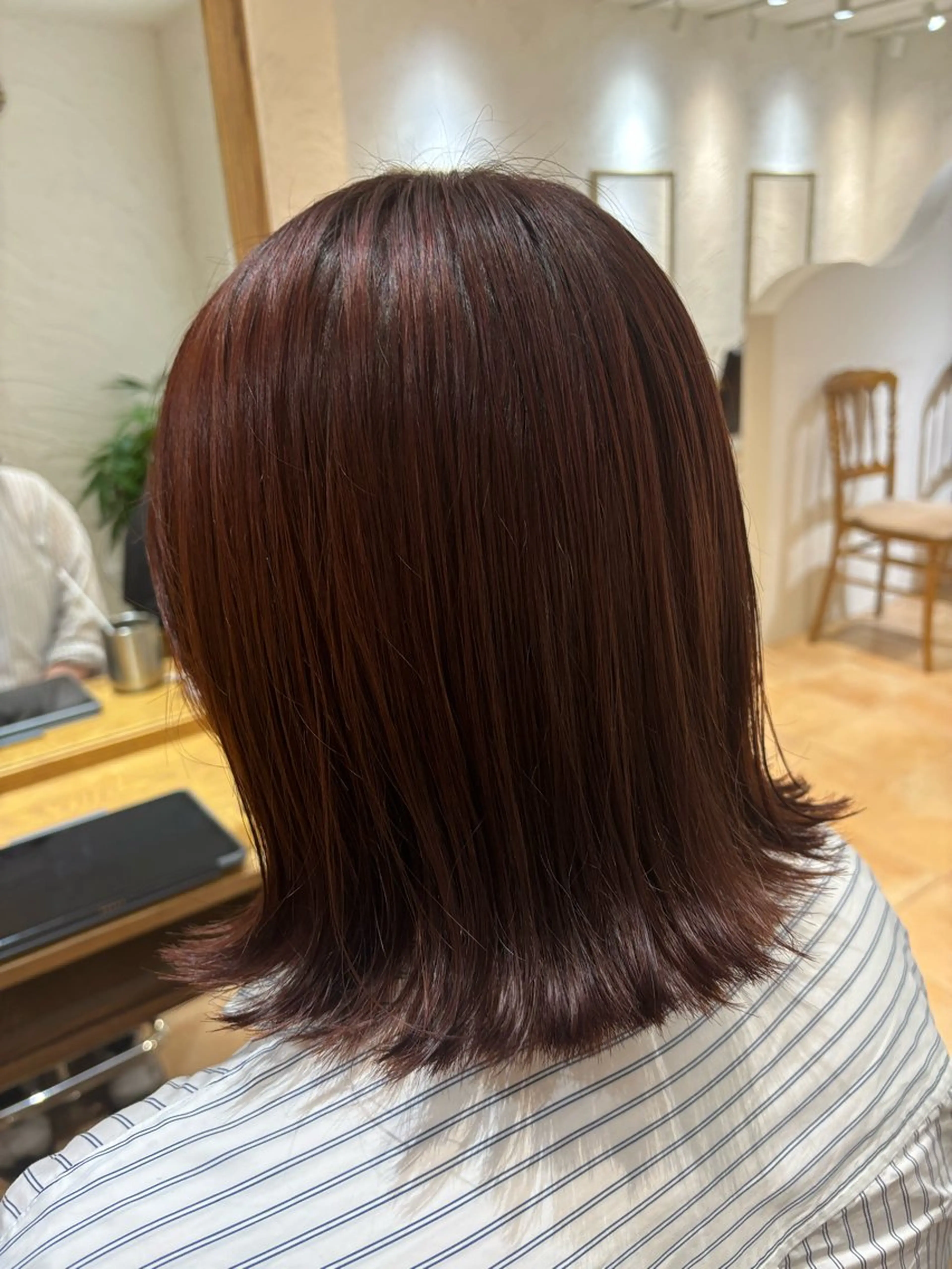 ミディアム カット ヘアカラー トリートメント 🌈透明感カラー🌈 🌟吉田祐介🌟のヘアスタイル