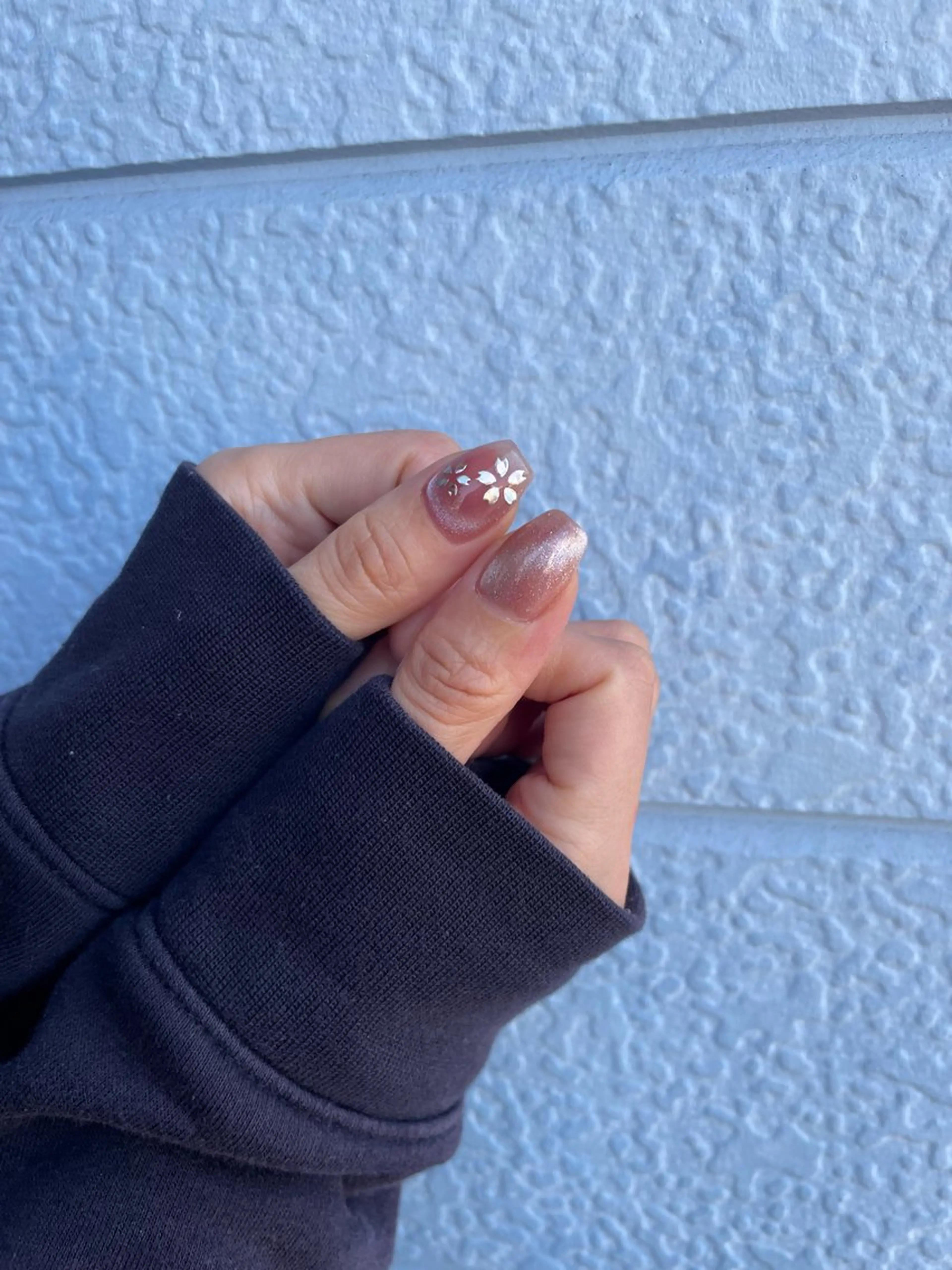 ネイル 桜ネイル 美容室るーじゅ所属・美容室 るーじゅ/しいの木台のマツエク・マツパデザイン