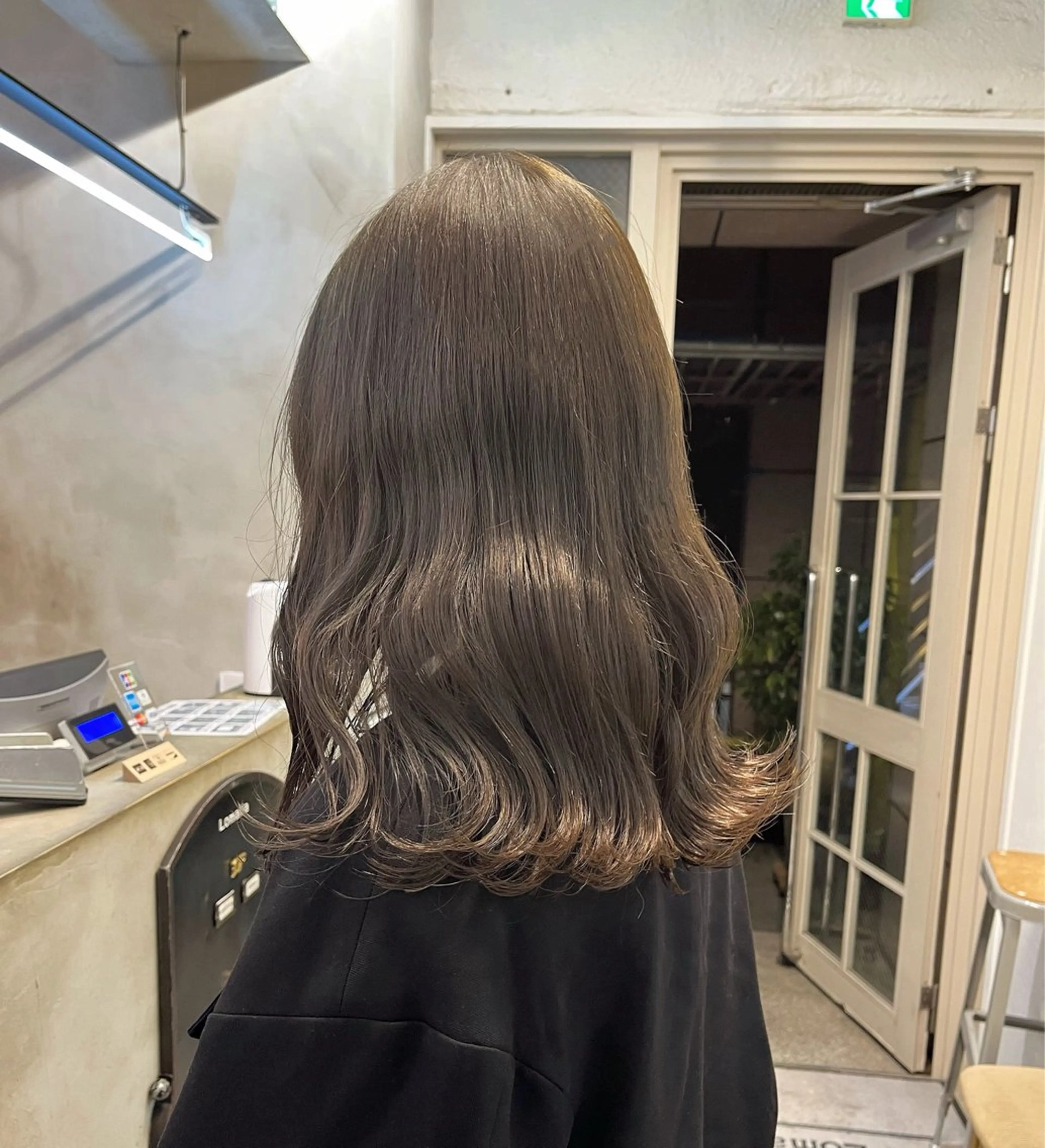 ミディアム カラー カット ヘアカラー トリートメント オリーブ/縮毛♡ Natsuno🩰のヘアスタイル