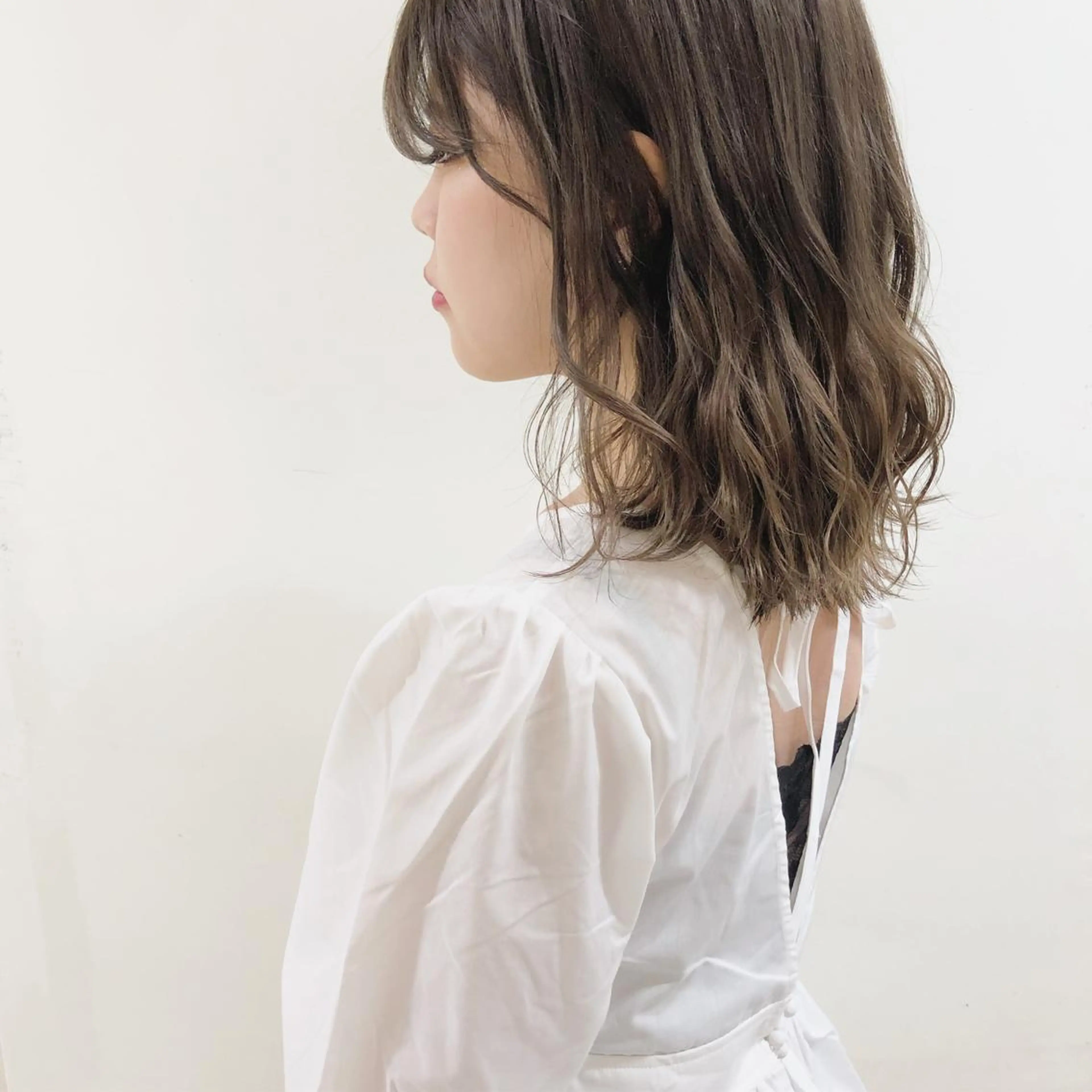 ミディアム カラー カット ボブ/パーマ 古家 佑真のヘアスタイル