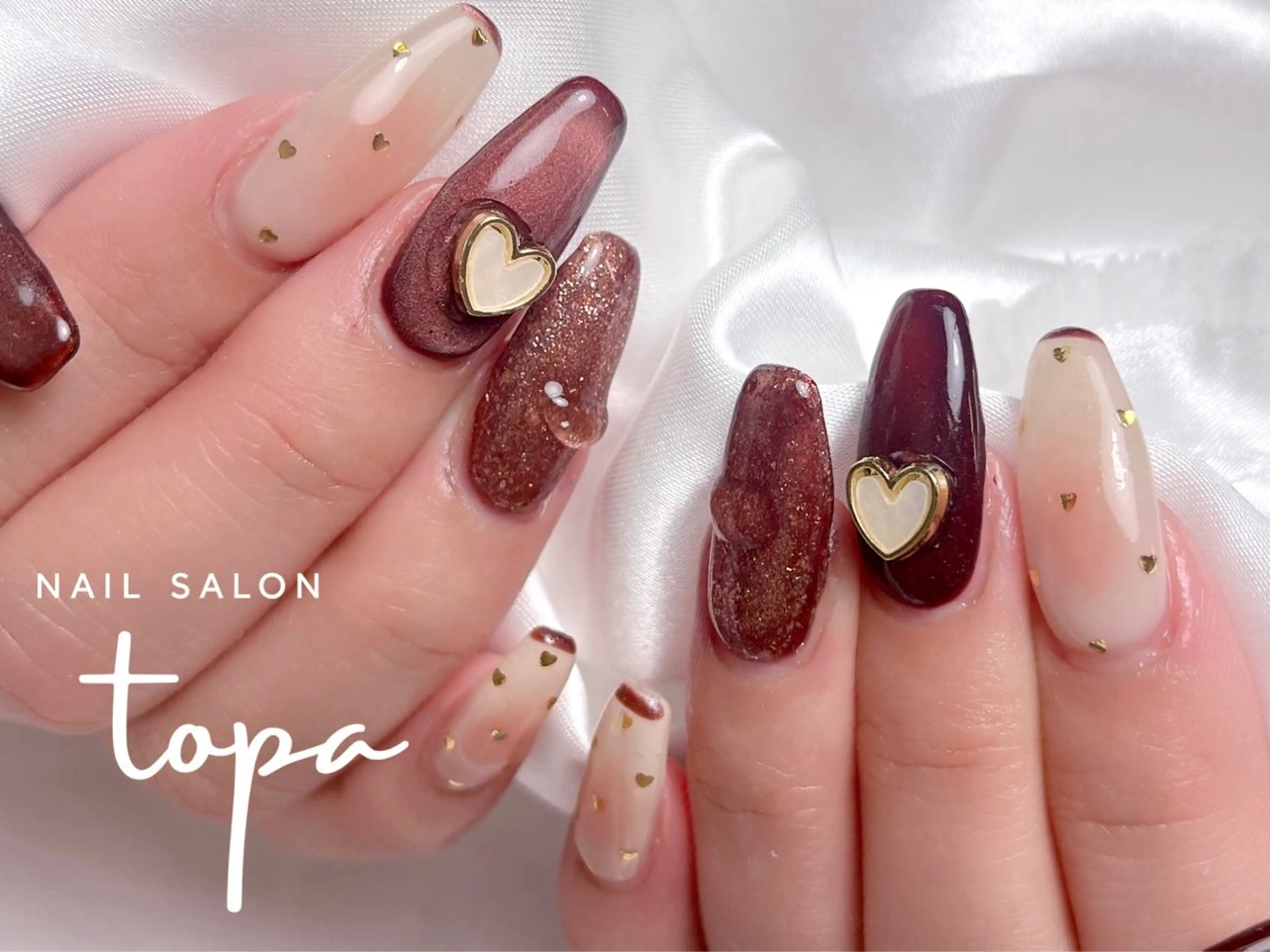 ロング ハンドネイル nail salon topaのネイルデザイン