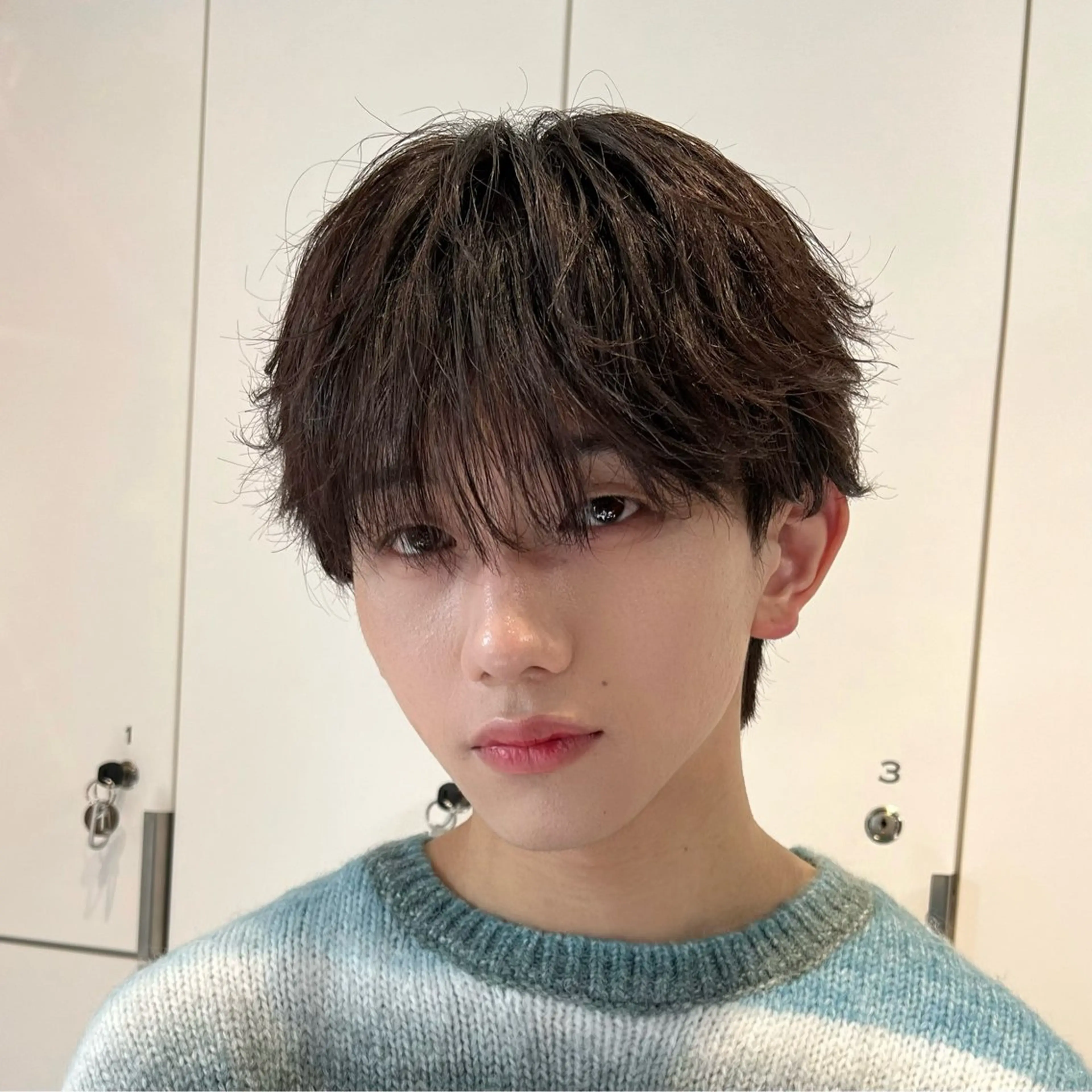 メンズ メンズバレイヤージュ メンズブリーチ ダウンパーマ メンズ韓国風 メンズパーマ 【メンズ特化✨】 縮毛矯正/千原涼麻のヘアスタイル