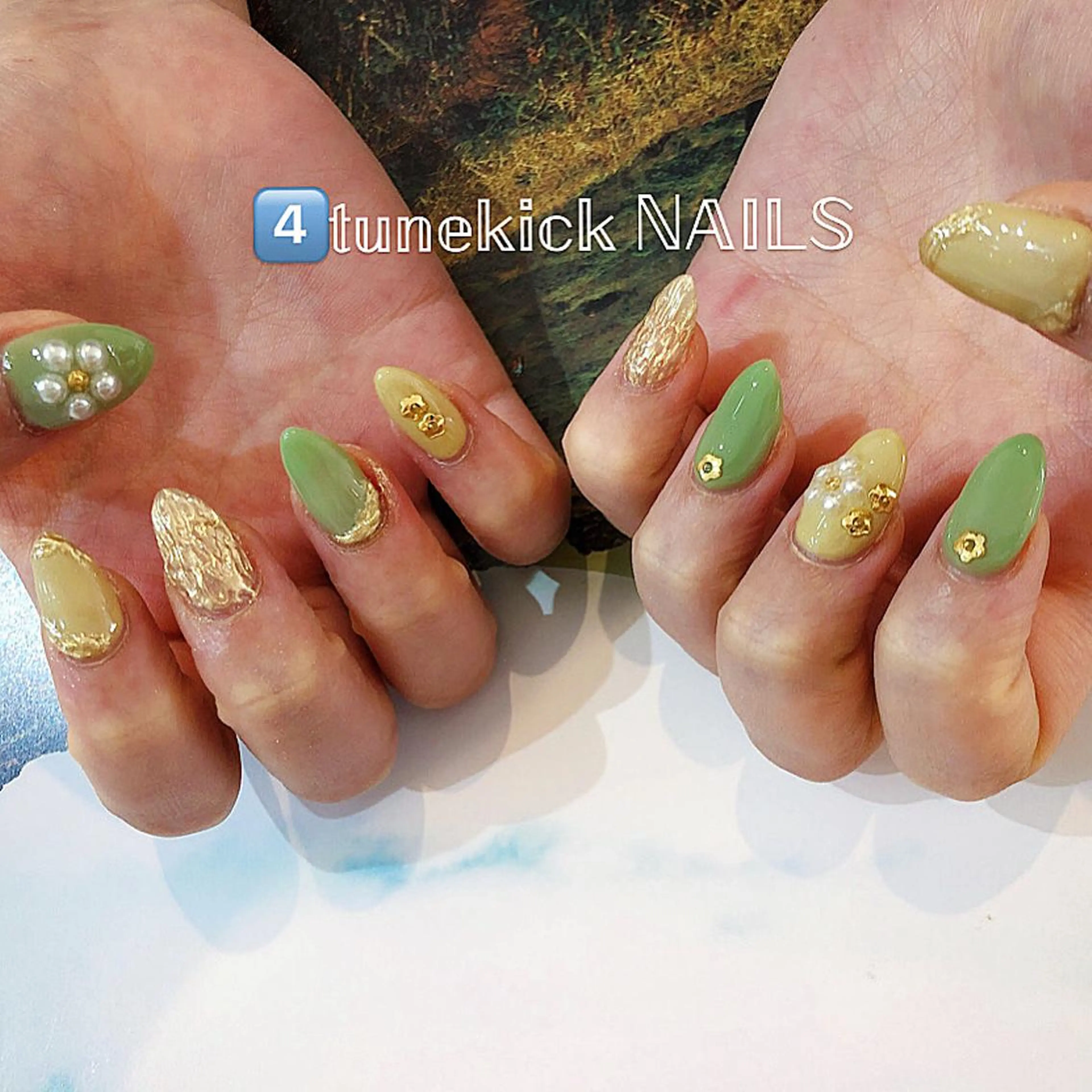 ネイル 成人式 4tunekick NAILS(フォーチュンキックネイルズ)所属・光森 淳子のネイルデザイン
