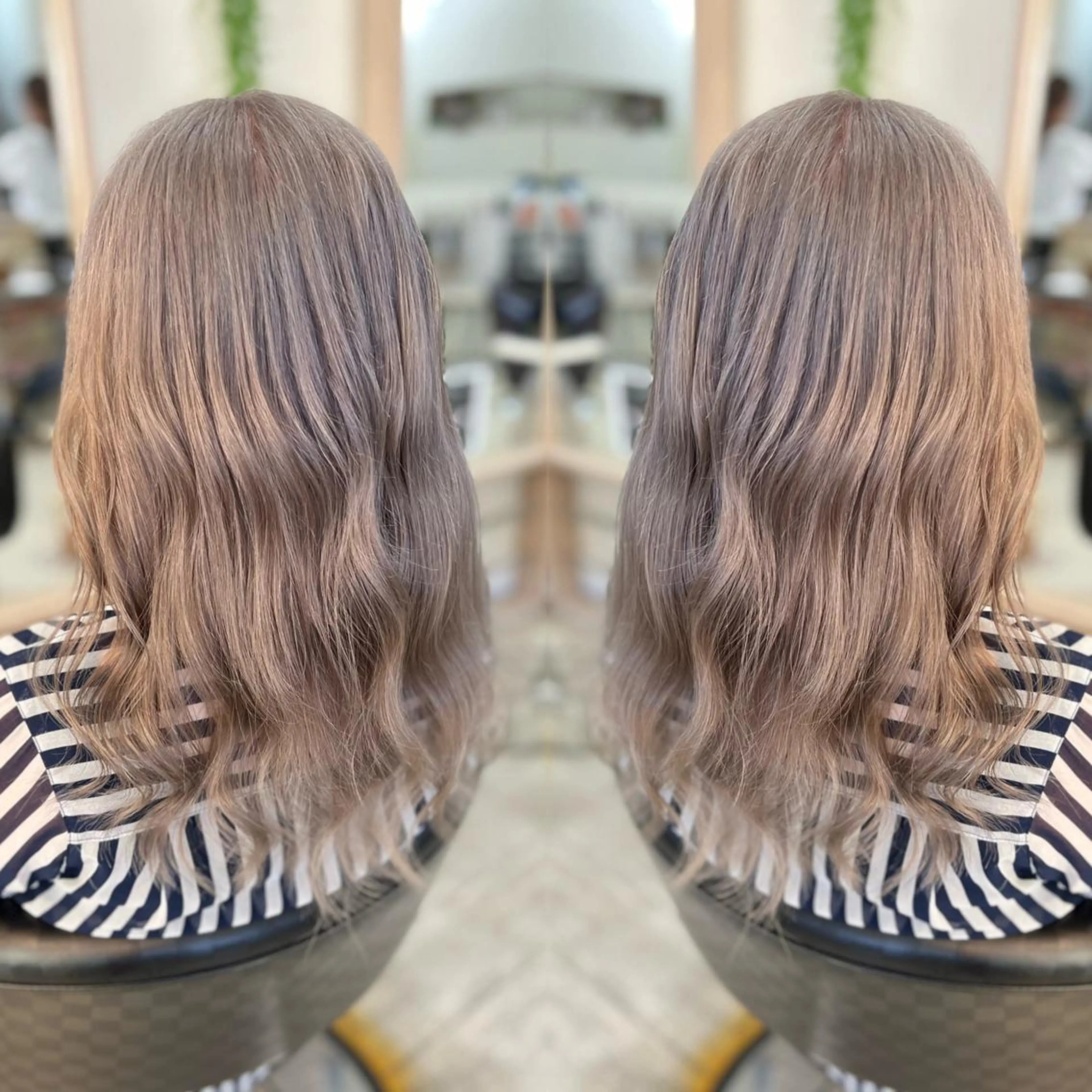 セミロング ヘアカラー トリートメント KR2S  古市店所属・KR2S× 亜以加のヘアスタイル