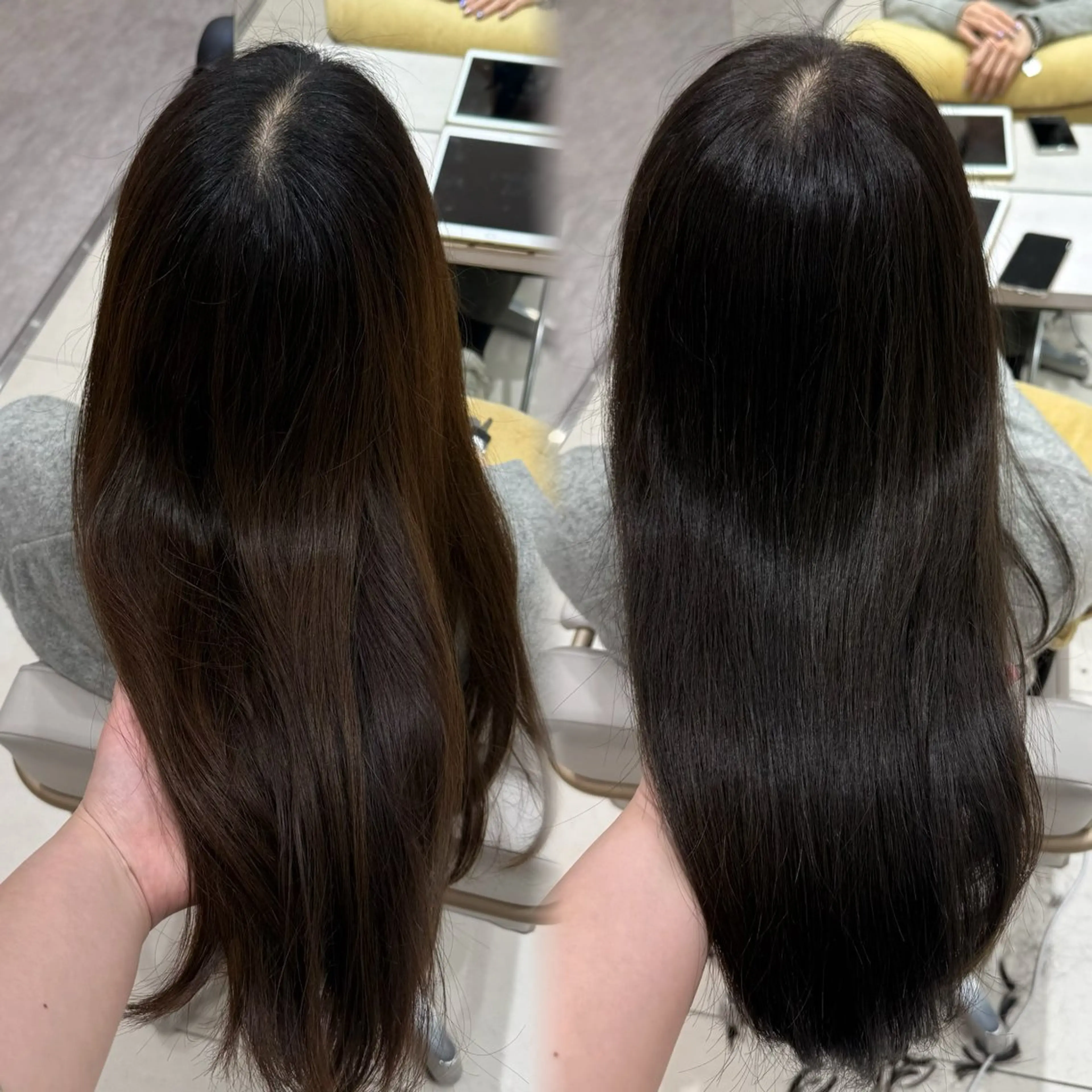 ロング カラー カット ヘアカラー トリートメント 内田 志乃のヘアスタイル