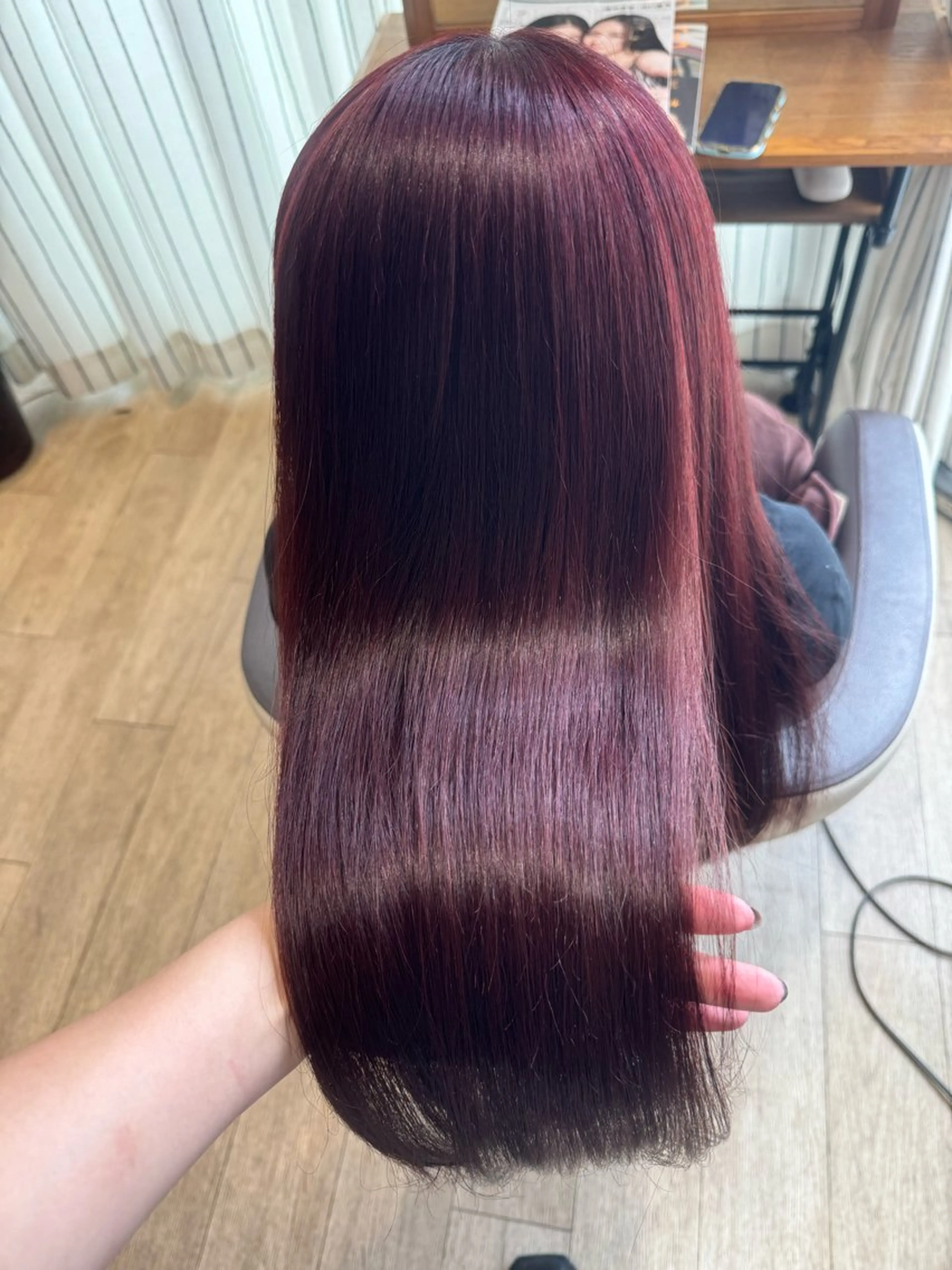 髪のツヤ感残したい人必見!!ブリーチなしダブルカラー🍓🍒の写真