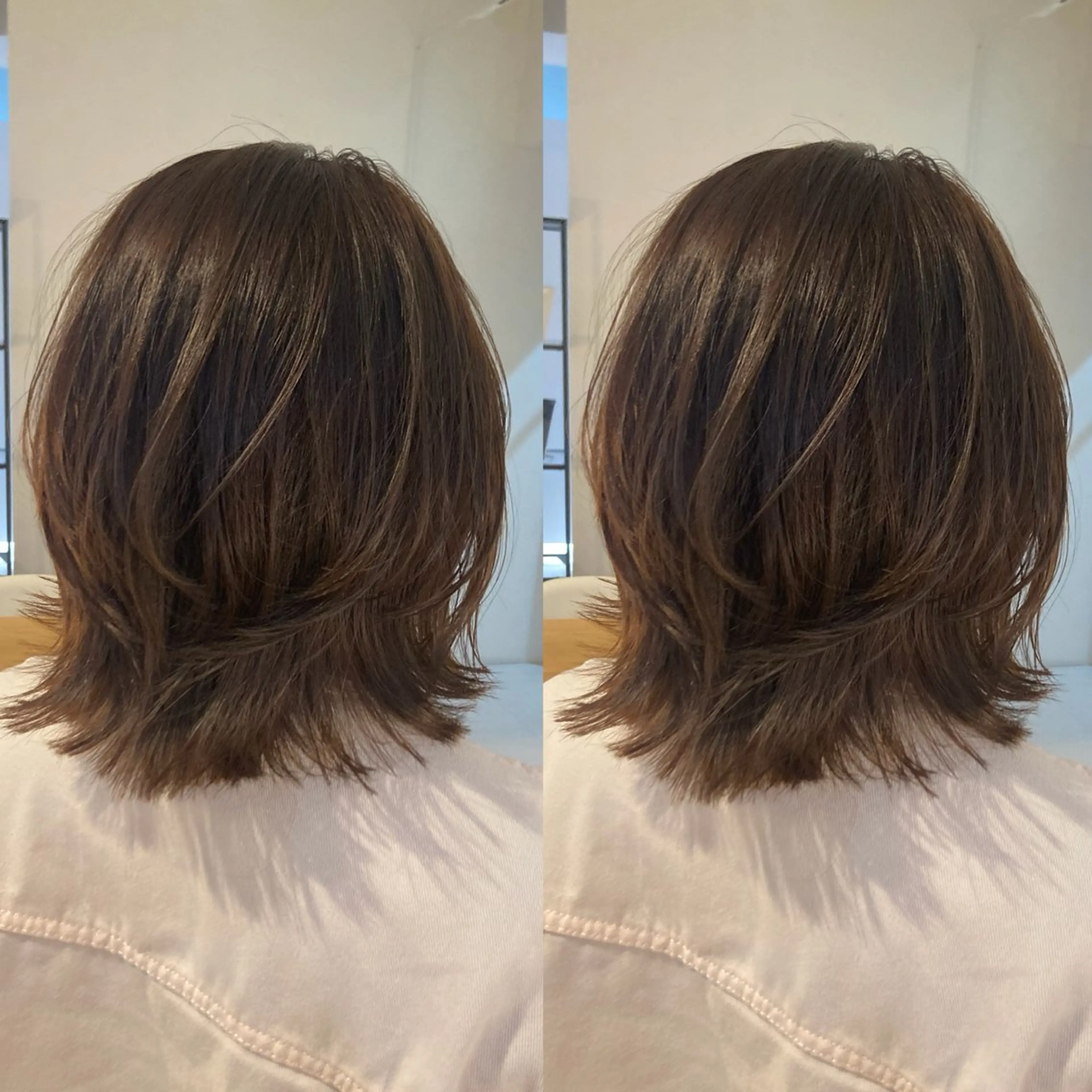 ミディアム カラー schon所属・み うのヘアスタイル