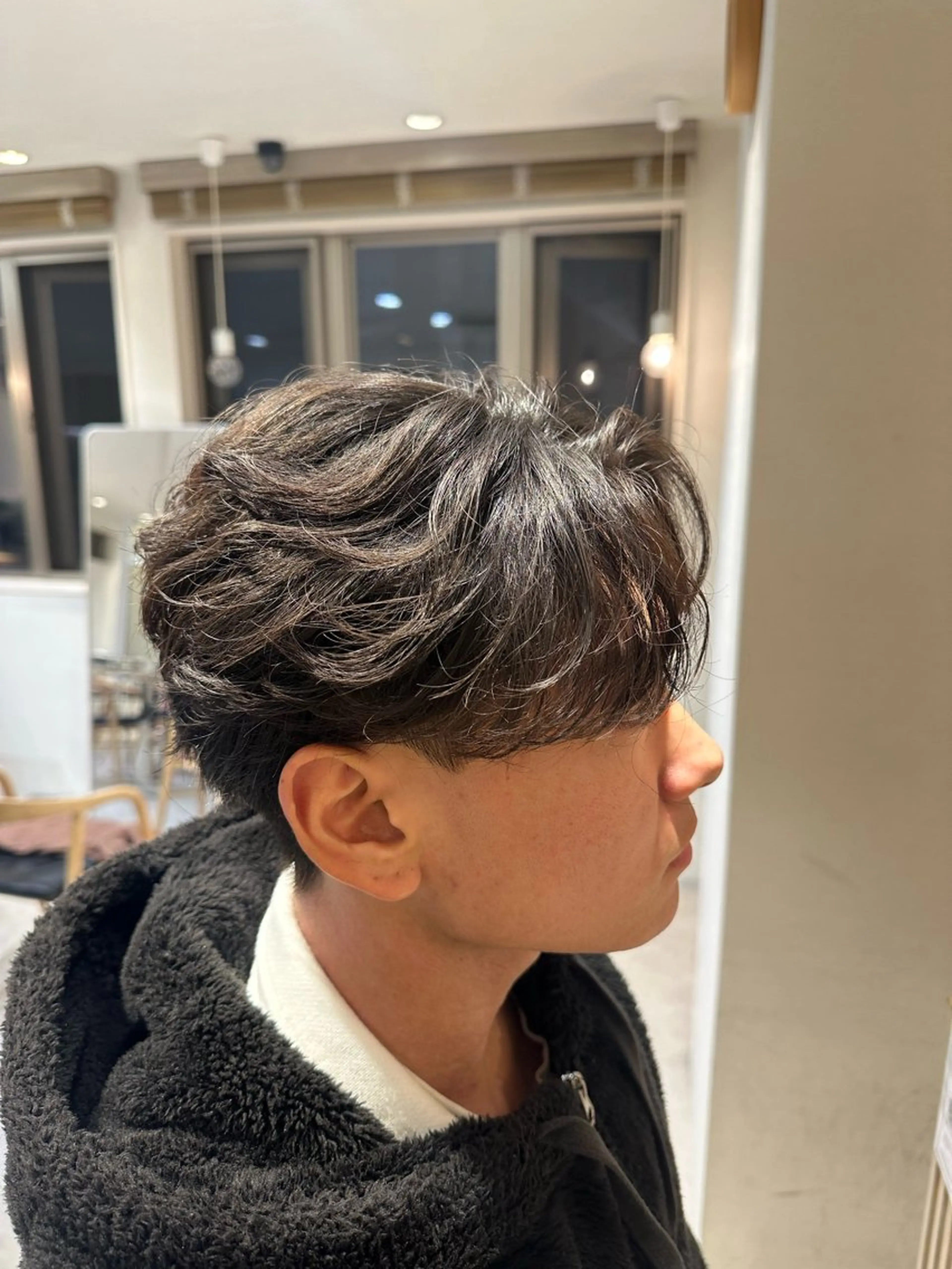 パーマ メンズ フェザーパーマ メンズパーマ ニュアンスパーマ カット パーマ トリートメント AI TOKYO  men's 横浜所属・【パーマの達人】 💎メンズ特化🔥徹のヘアスタイル