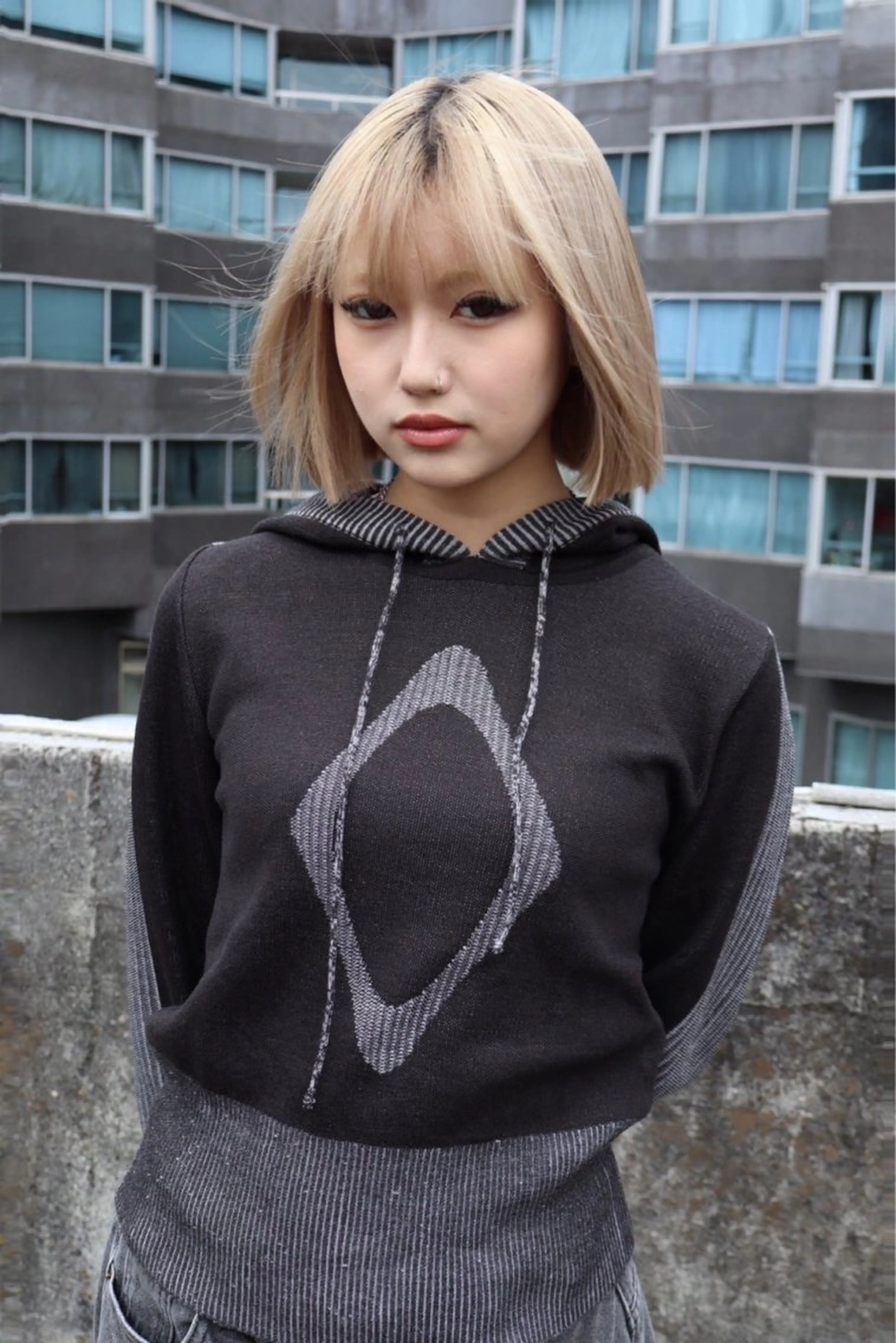 ミディアム カラー レイヤーカット /ハイトーンchaoのヘアスタイル