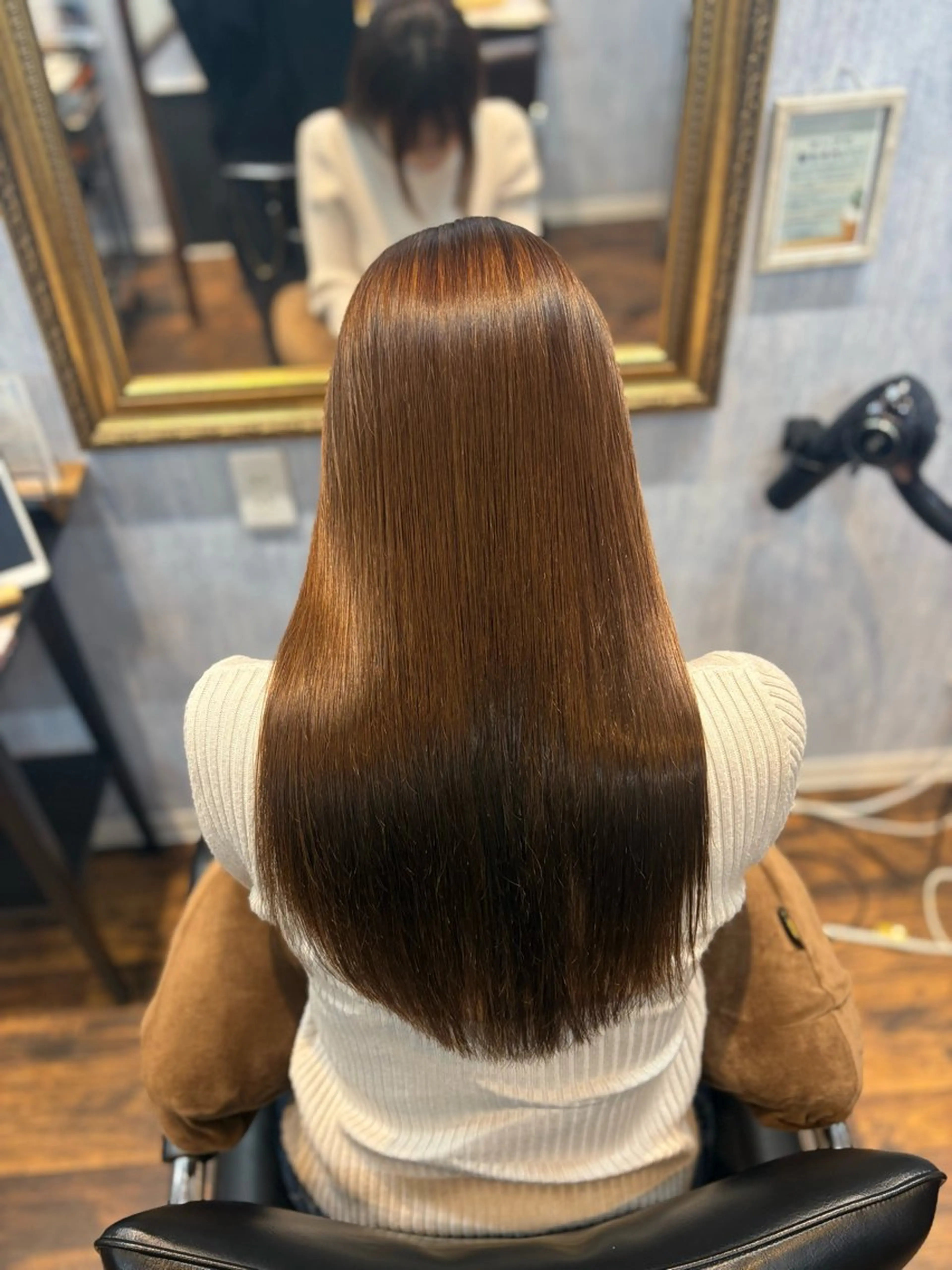 ロング ヘアカラー トリートメント ✨髪質改善特化✨ Romyリョージ✨のヘアスタイル