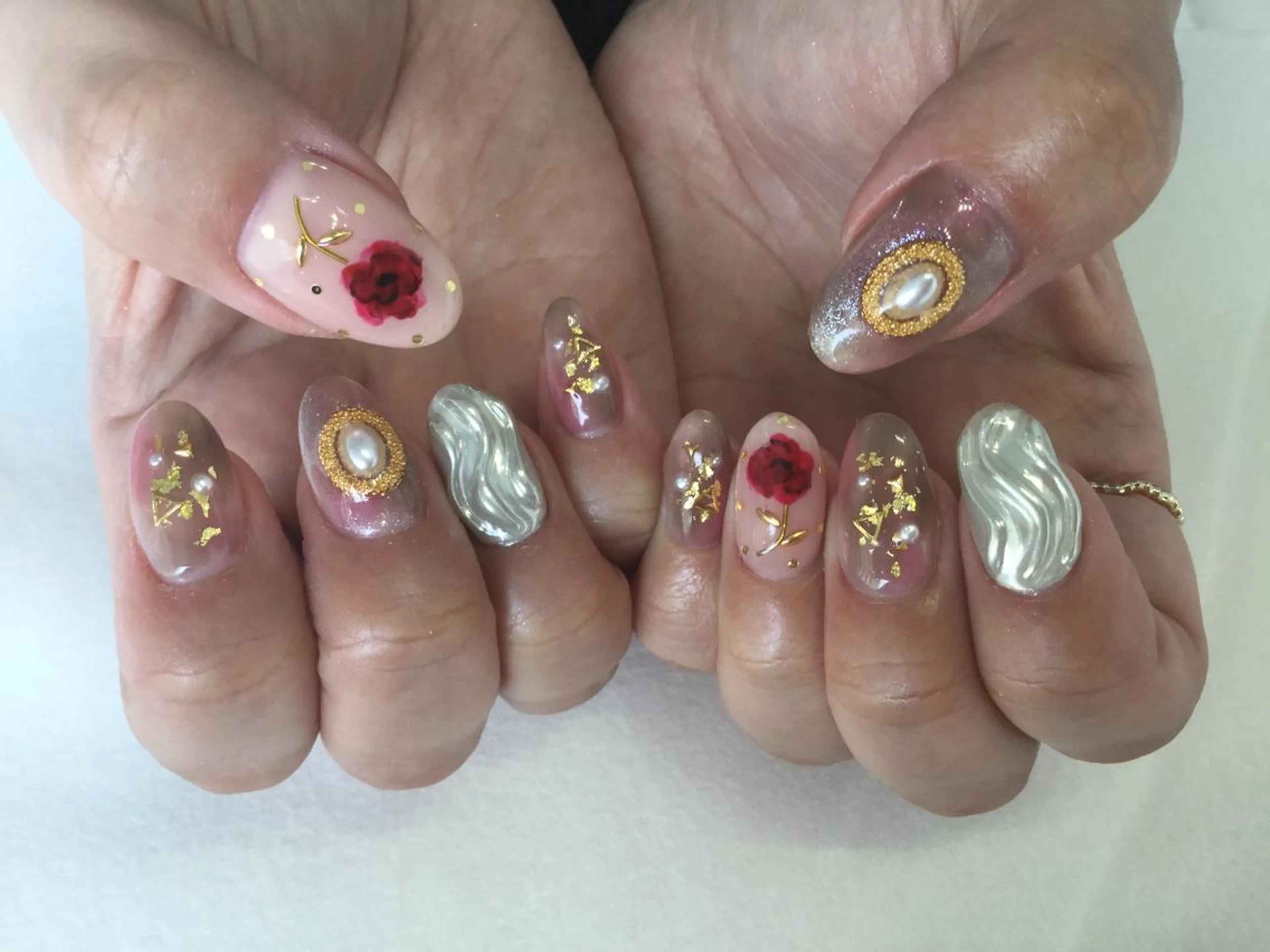 ネイル 💎🐰 saki. m 🐰💎のネイルデザイン